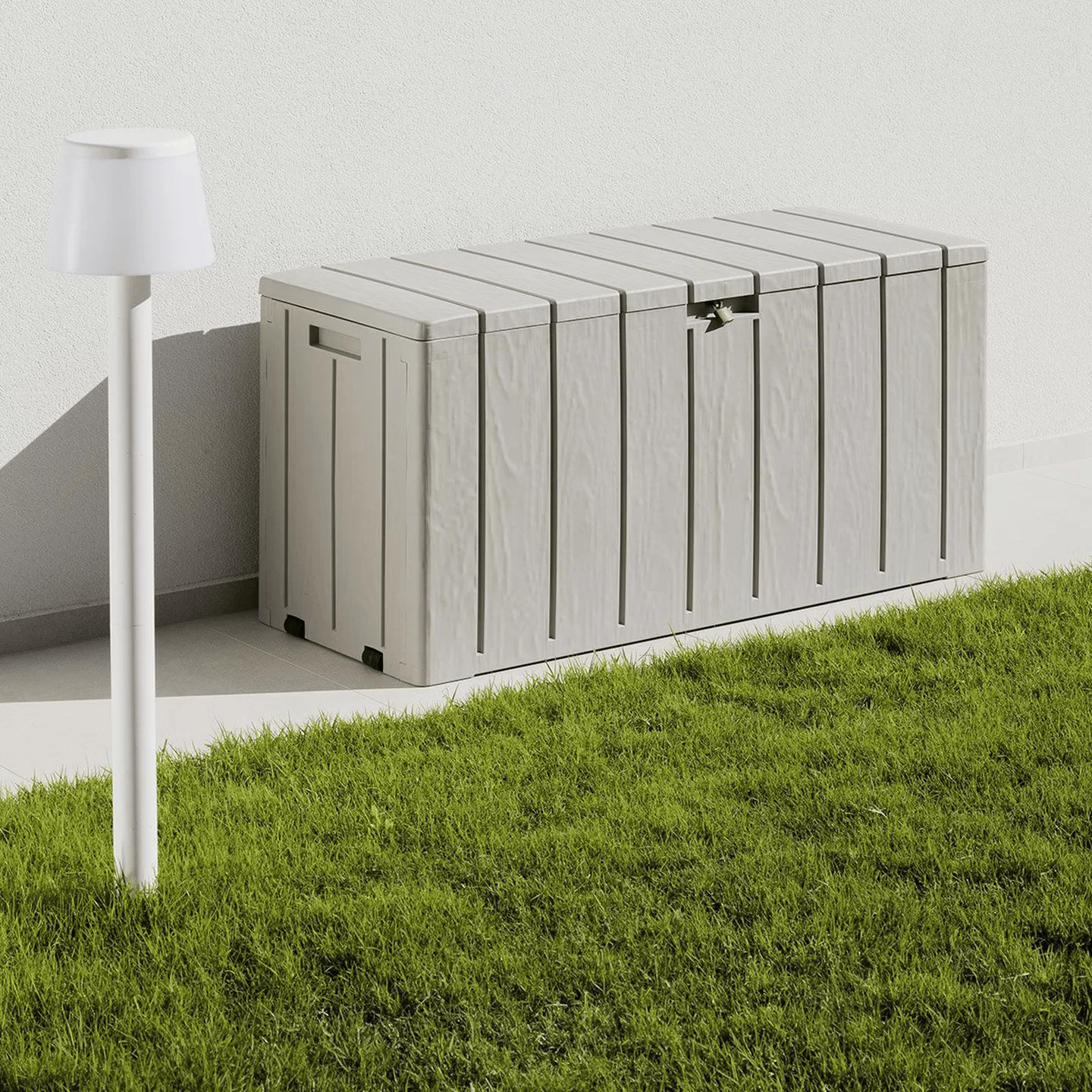 Bahçe Depolama Sandığı 270 L Kilit Yuvalı Plastik 117,5x45x56 cm