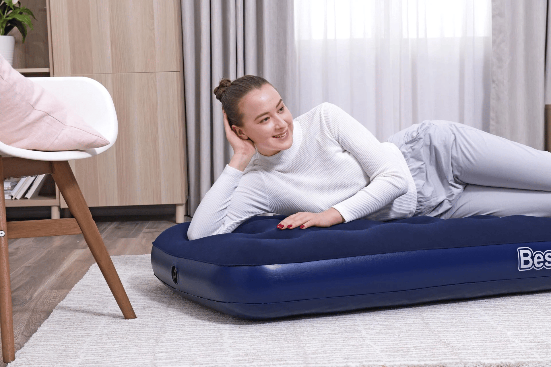 Bestway 67000 Tek Kişilik Şişme Yatak 185x76x22 cm – Kamp ve Misafir Yatağı