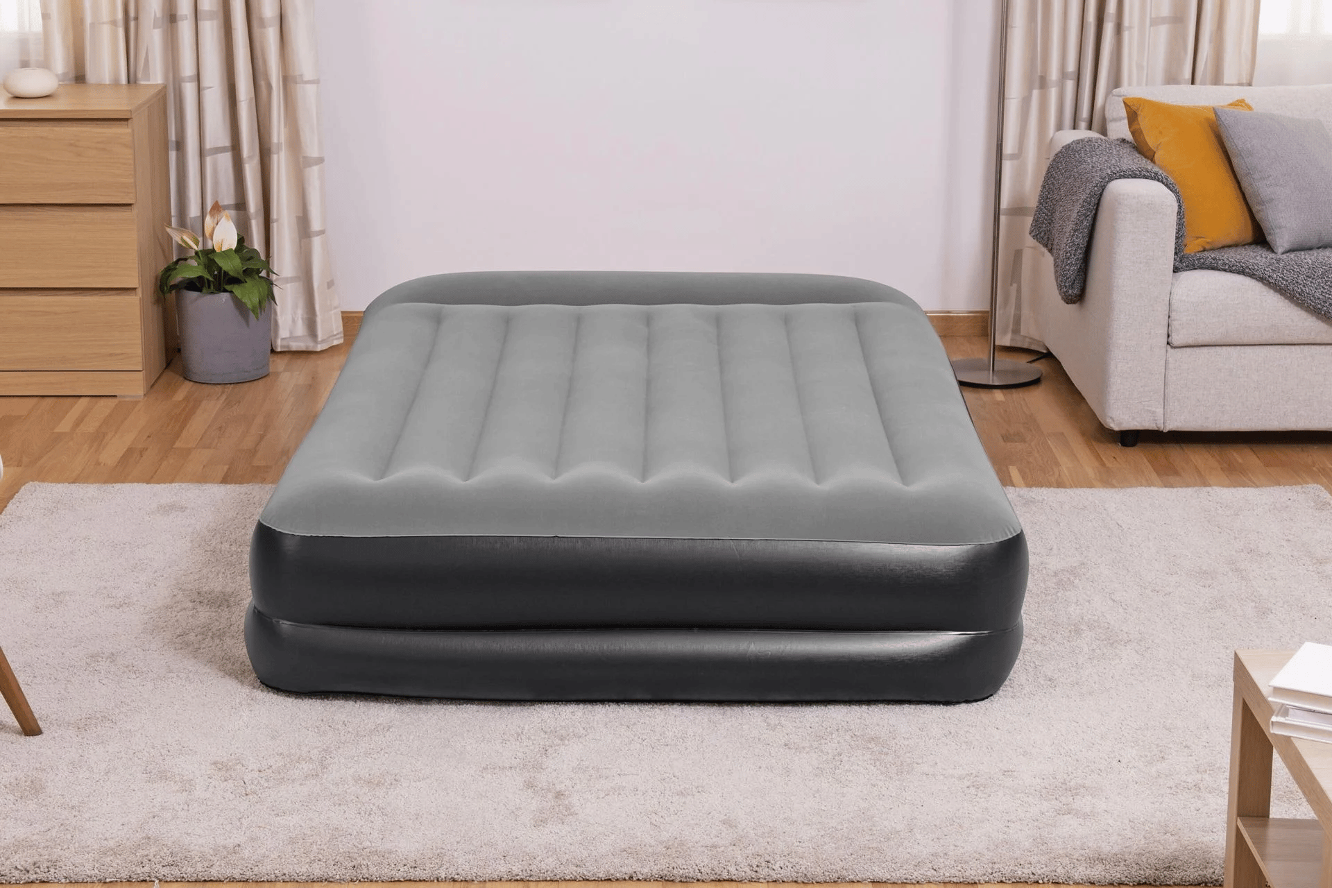Bestway 67403 Çift Kişilik Şişme Yatak + Pompa – Ev ve Kamp Yatağı