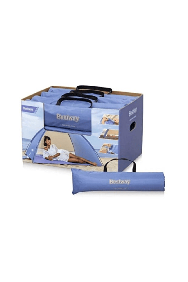 Bestway Pavillo 2 Kişilik Plaj Çadırı Mavi – 200 x 120 x 95 cm, Taşıma Çantalı Yazlık Gölgelik Çadır