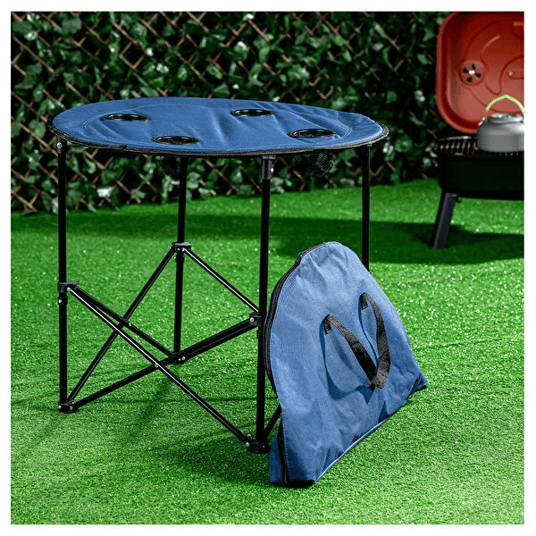 Katlanır Kamp Masası 71 cm Lacivert – Katlanabilir Kamp Masası