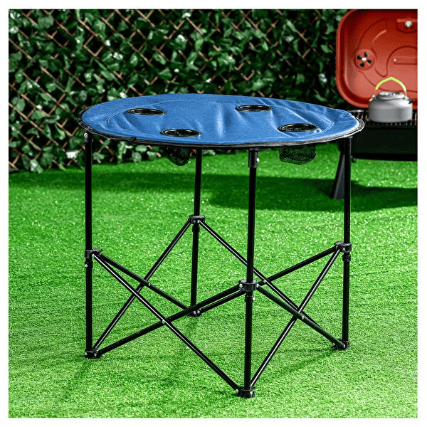 Katlanır Kamp Masası 71 cm Lacivert – Katlanabilir Kamp Masası