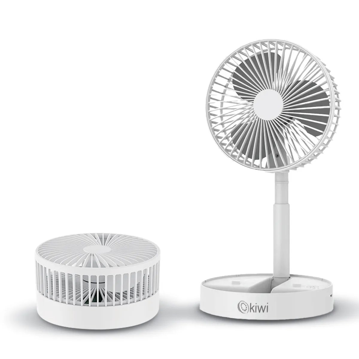 KFAN-7608 Şarjlı Masaüstü Vantilatör – 16 cm, 3 Hız Ayarı, Teleskopik ve Katlanabilir, Sessiz Çalışma