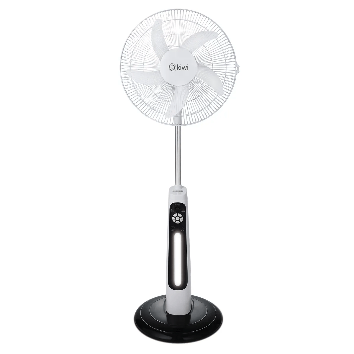 KFAN-7629 Şarjlı Standlı Vantilatör – 9 Hız, AC/DC Çalışma, 3–9 Saat Kullanım, 2 LED Lambalı, 30W
