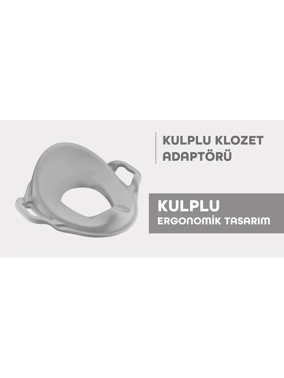Kulplu Tuvalet Eğitim Adaptörü – BPA Free, Kaydırmaz Tasarım, Konforlu Oturuş
