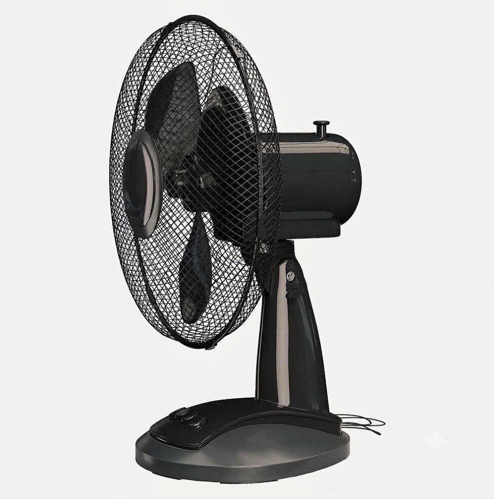 Masa Üstü Vantilatör 40W Beyaz 30 cm
