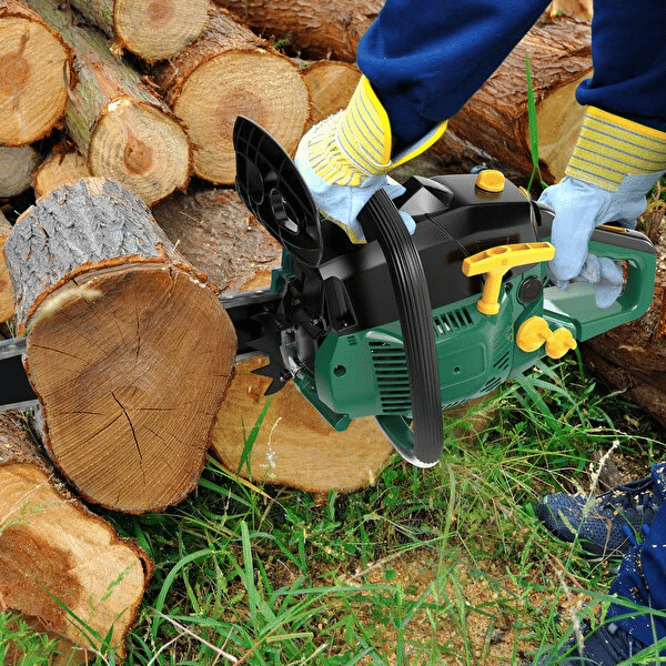 Opp 41 cc 35 cm Benzinli Zincirli Testere – 2,41 HP Güçlü Ağaç Kesme Makinesi
