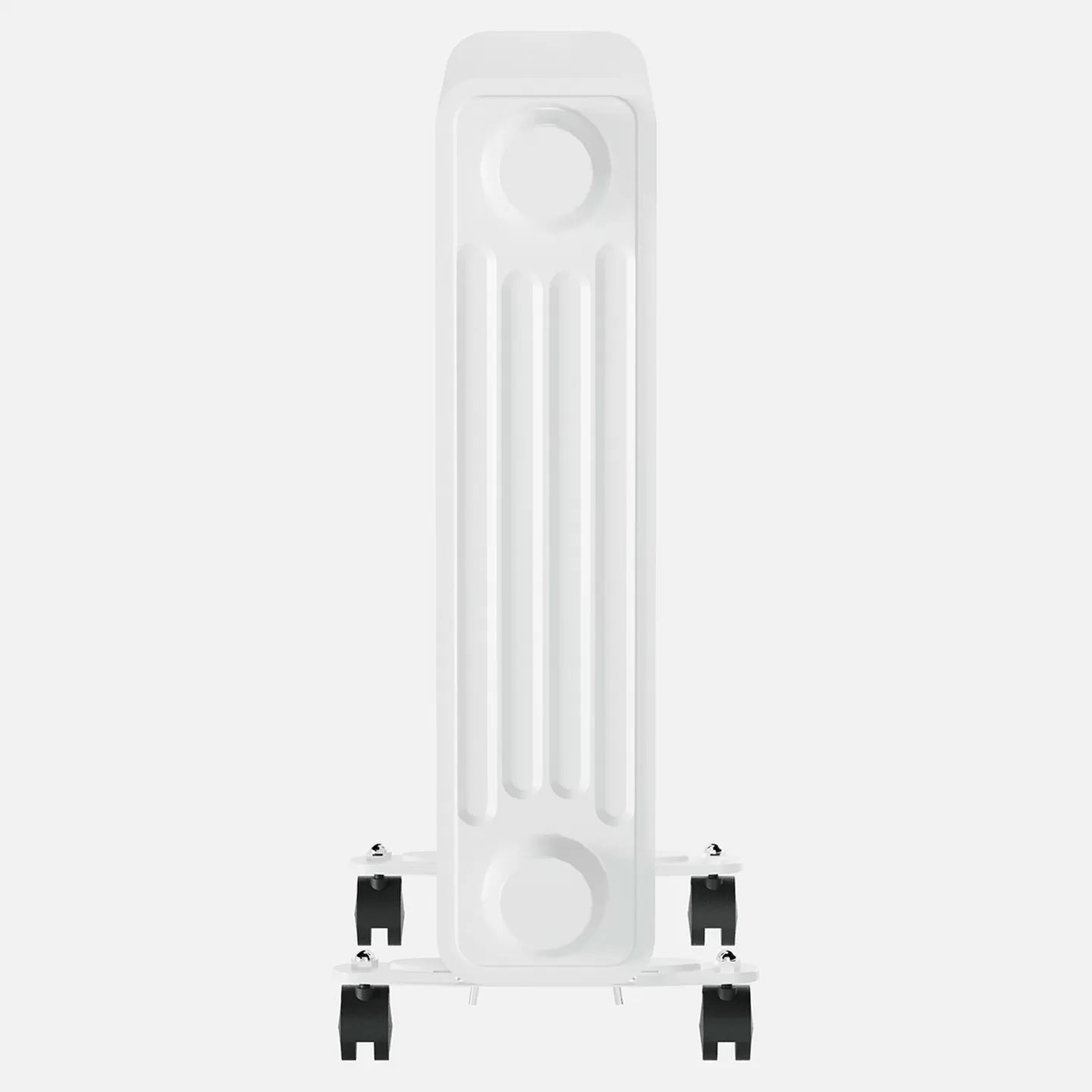 Voltomat 2000W Termostatlı Yağlı Radyatör – 9 Dilim, 3 Kademe (800/1200/2000W), Tekerlekli, Beyaz (20 m²)