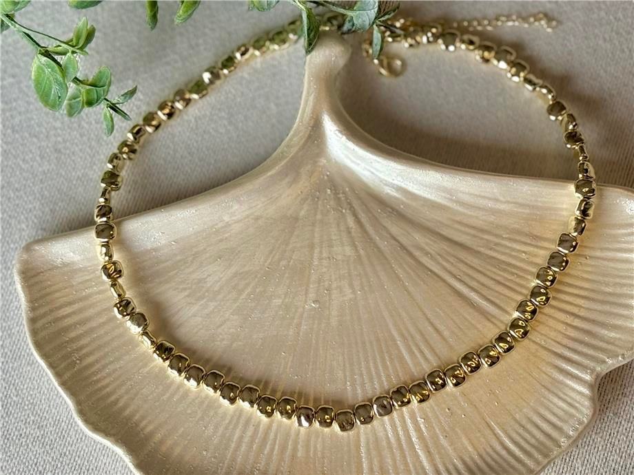 14 K Çakıl Taşı Kolye