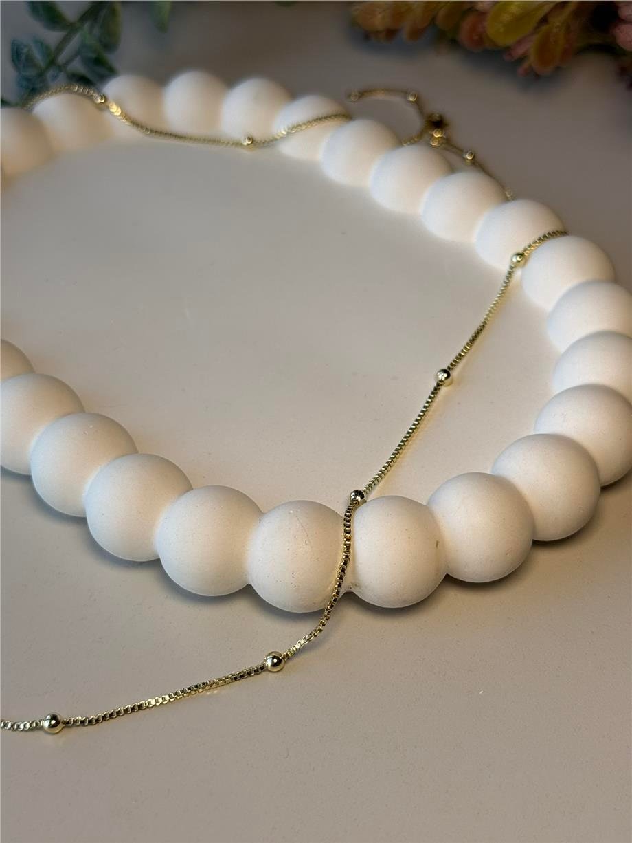 14k dorika toplu kolye 60 cm 