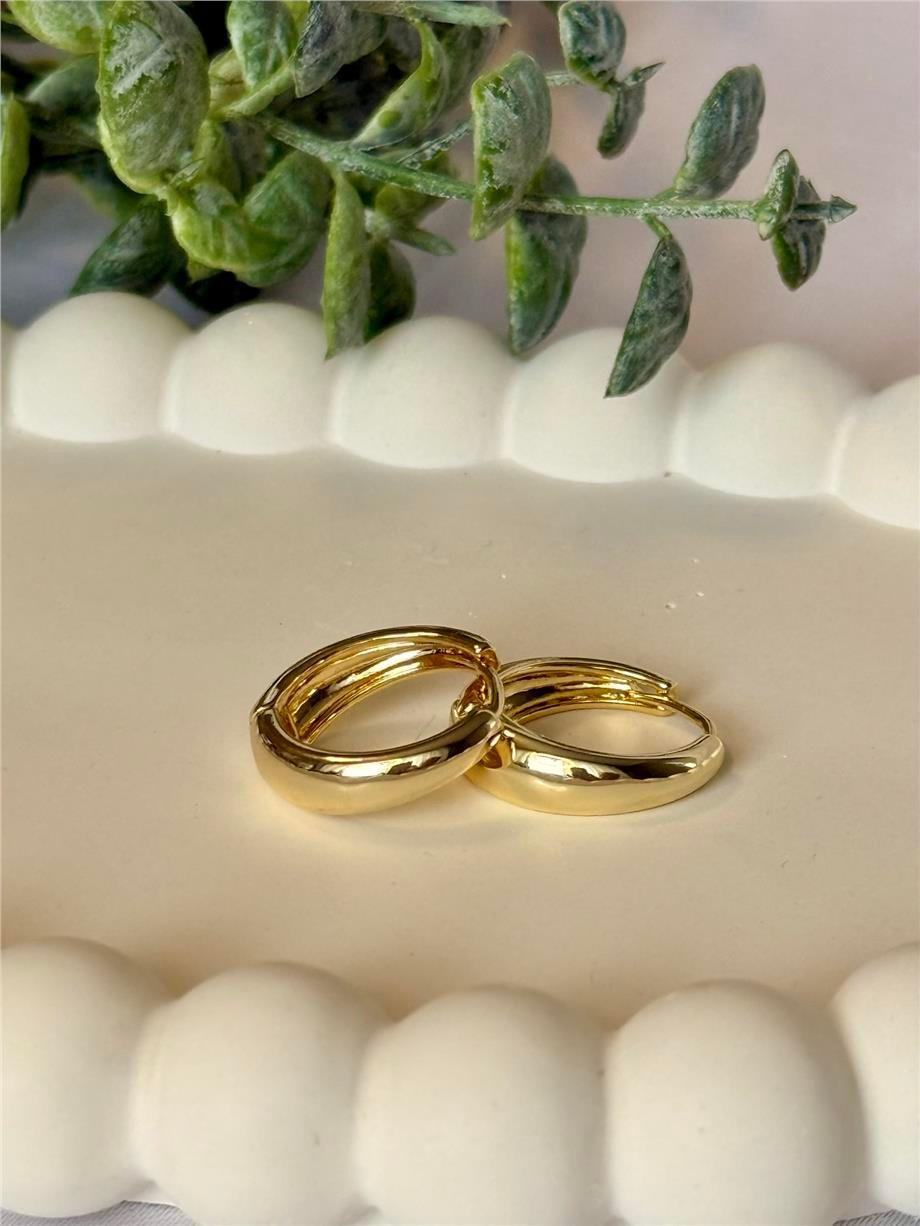 14k mini halka küpe 