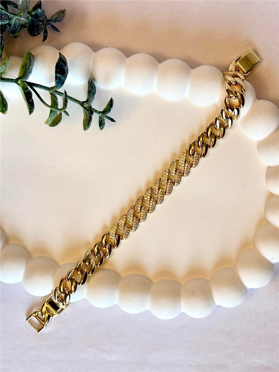 14k ortası taş zincir xuping bileklik 