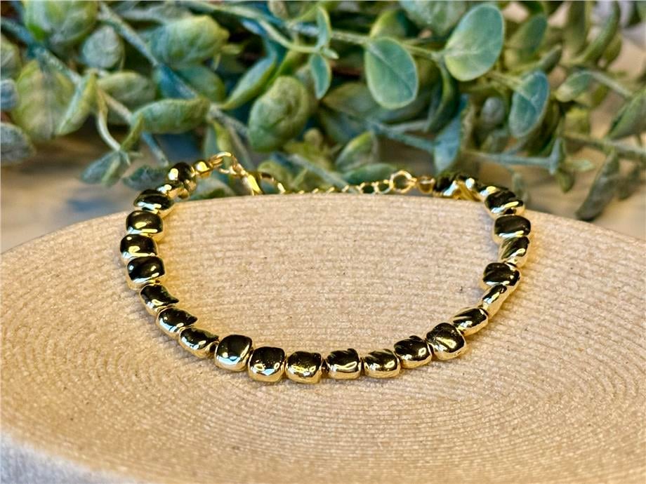 Gold Çakıltaşı Bileklik