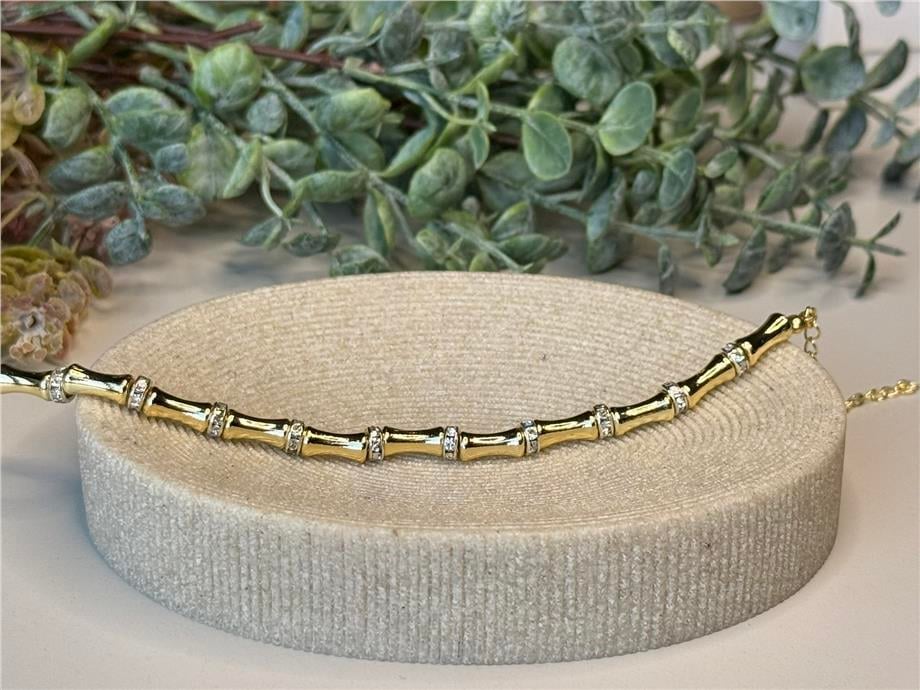 Kemik Model Gold Bileklik