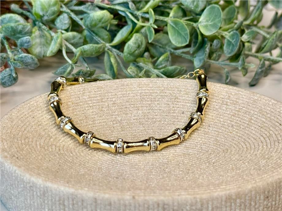 Kemik Model Gold Bileklik
