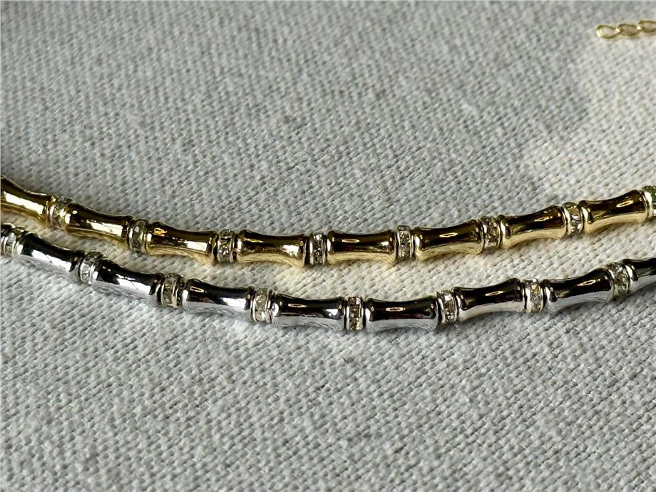 Kemik Model Gold Kolye  