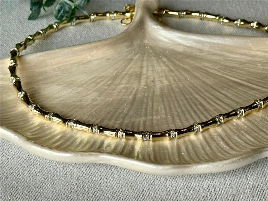 Kemik Model Gold Kolye  