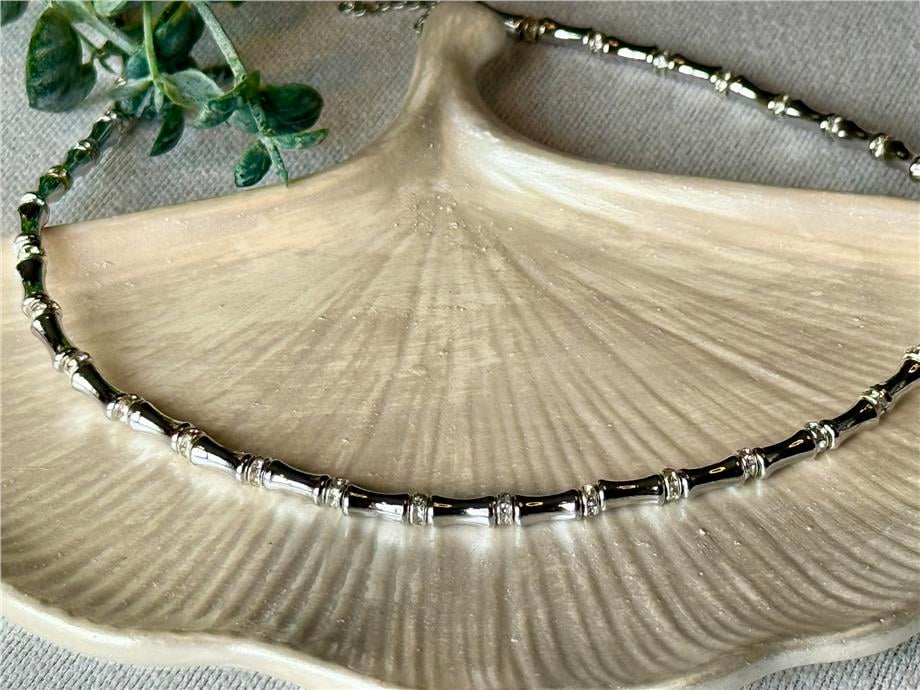 Kemik Model Silver Kolye  
