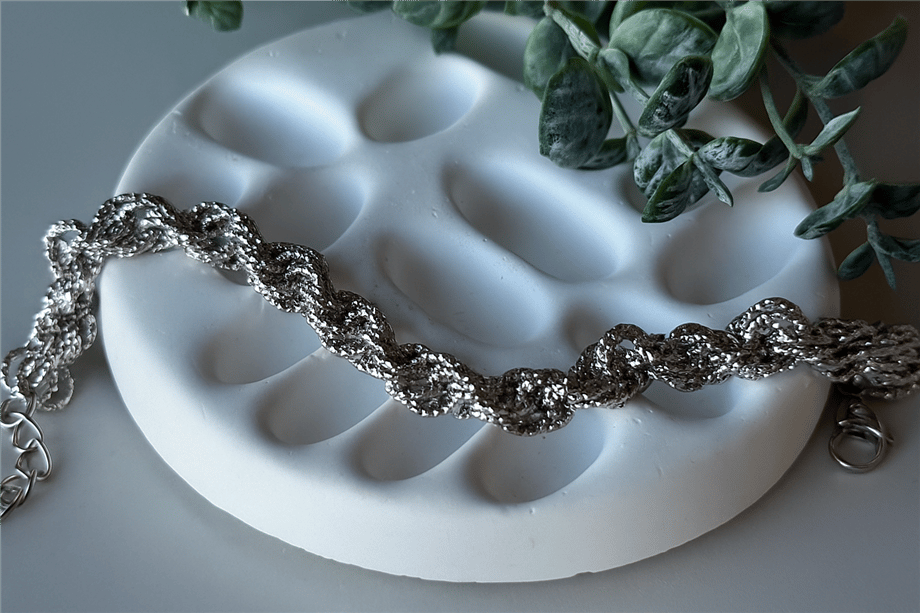 Silver Parıltılı Kalın Burgu Xuping Bileklik