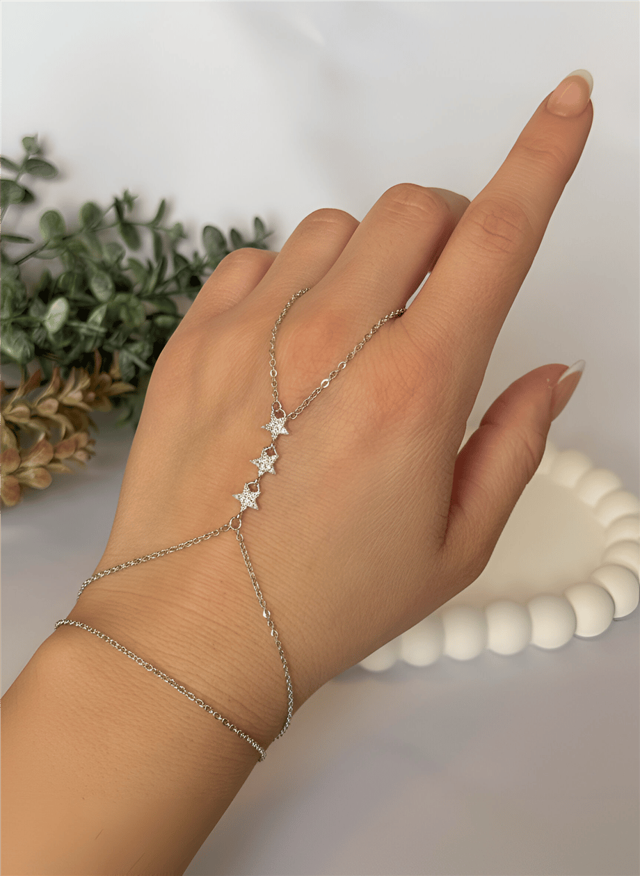 silver yıldız taşlı şahmeran 