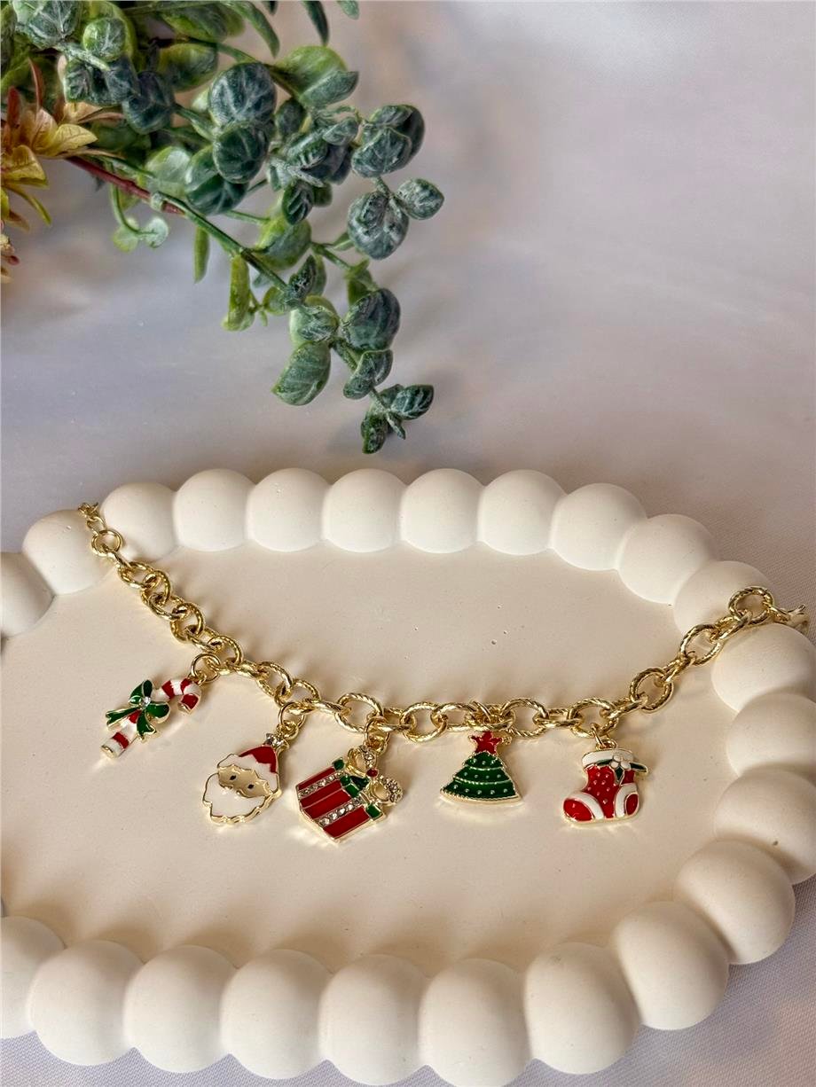 yılbaşı temalı 14k bileklik 