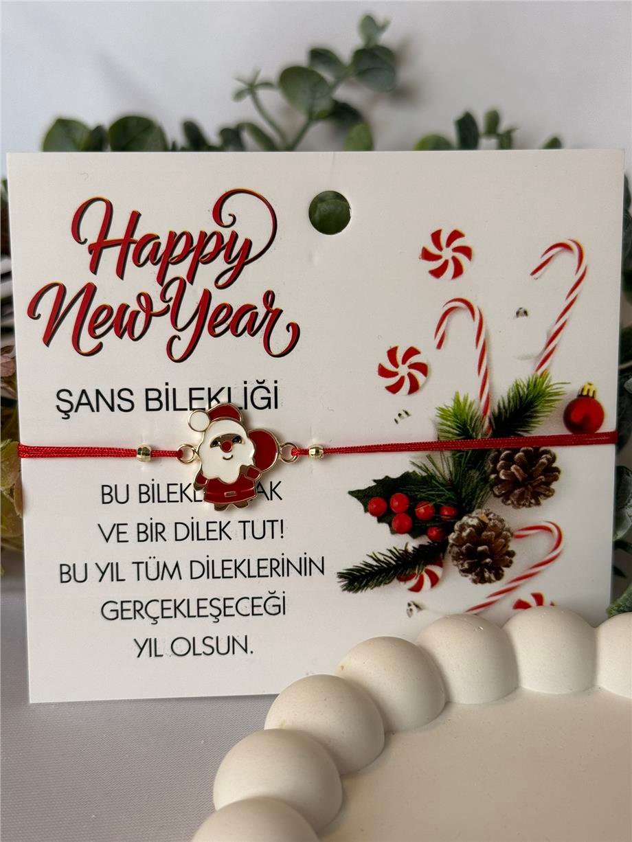 yılbaşı temalı şans bilekliği