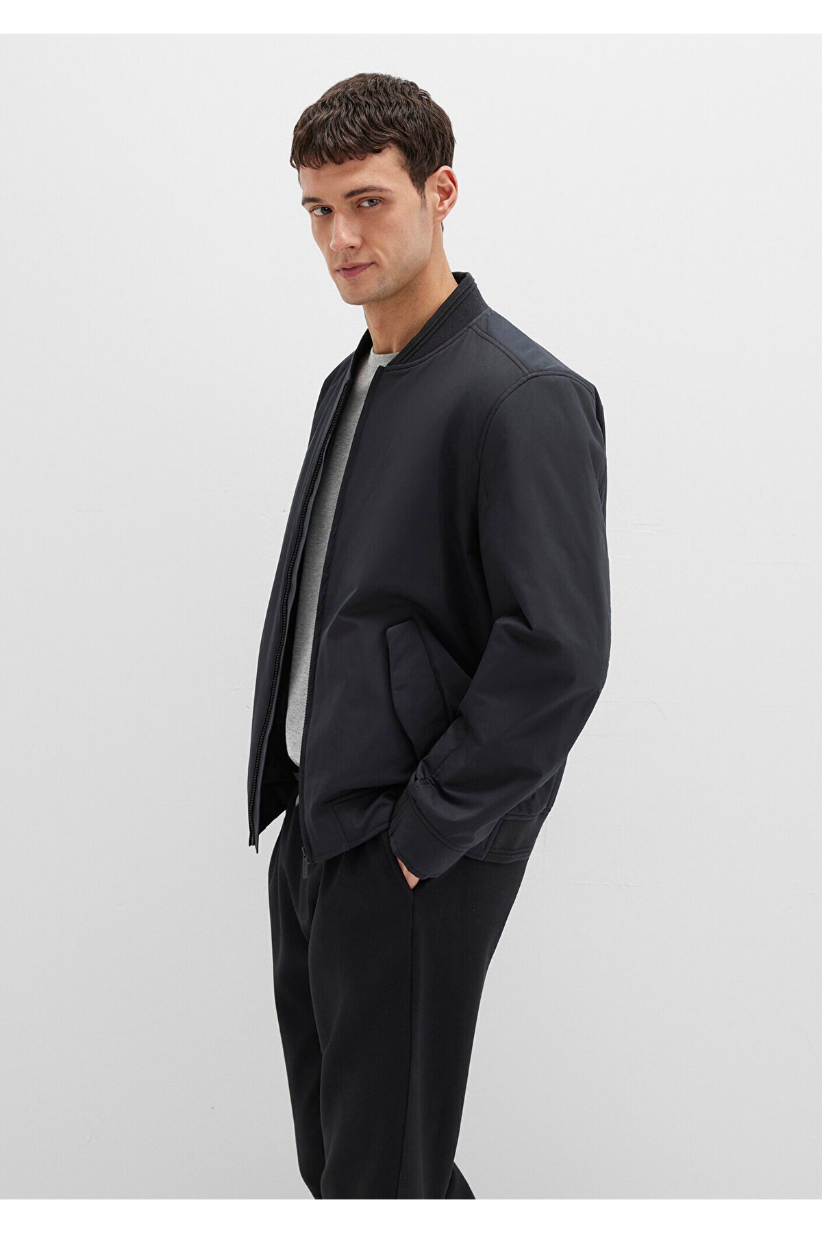 Black Siyah Bomber Ceket 0110616-71379