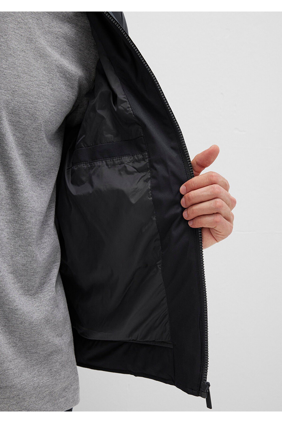 Black Siyah Bomber Ceket 0110616-71379