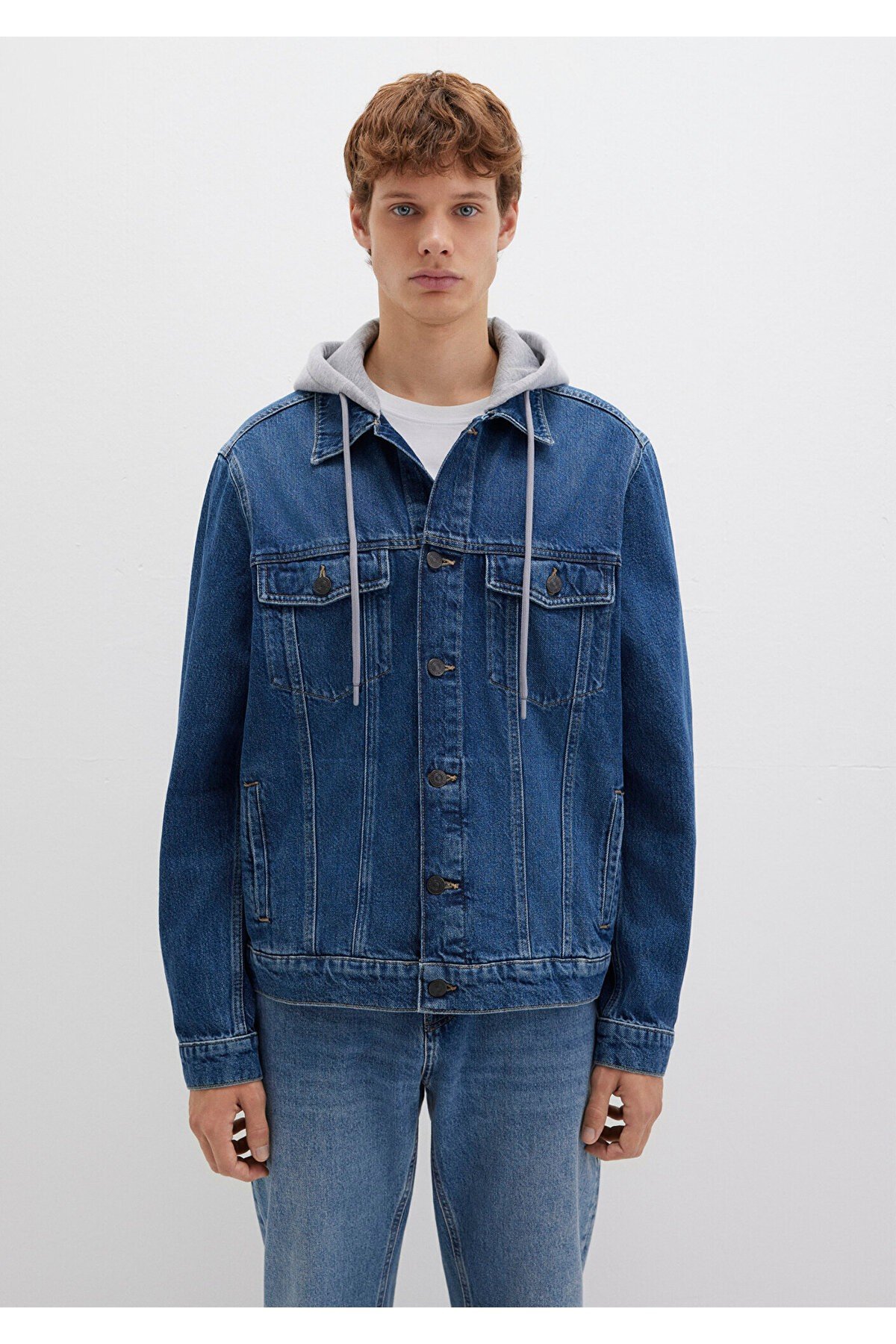 Brandon 90lar Vintage Koyu Jean Ceket 0112808-90839