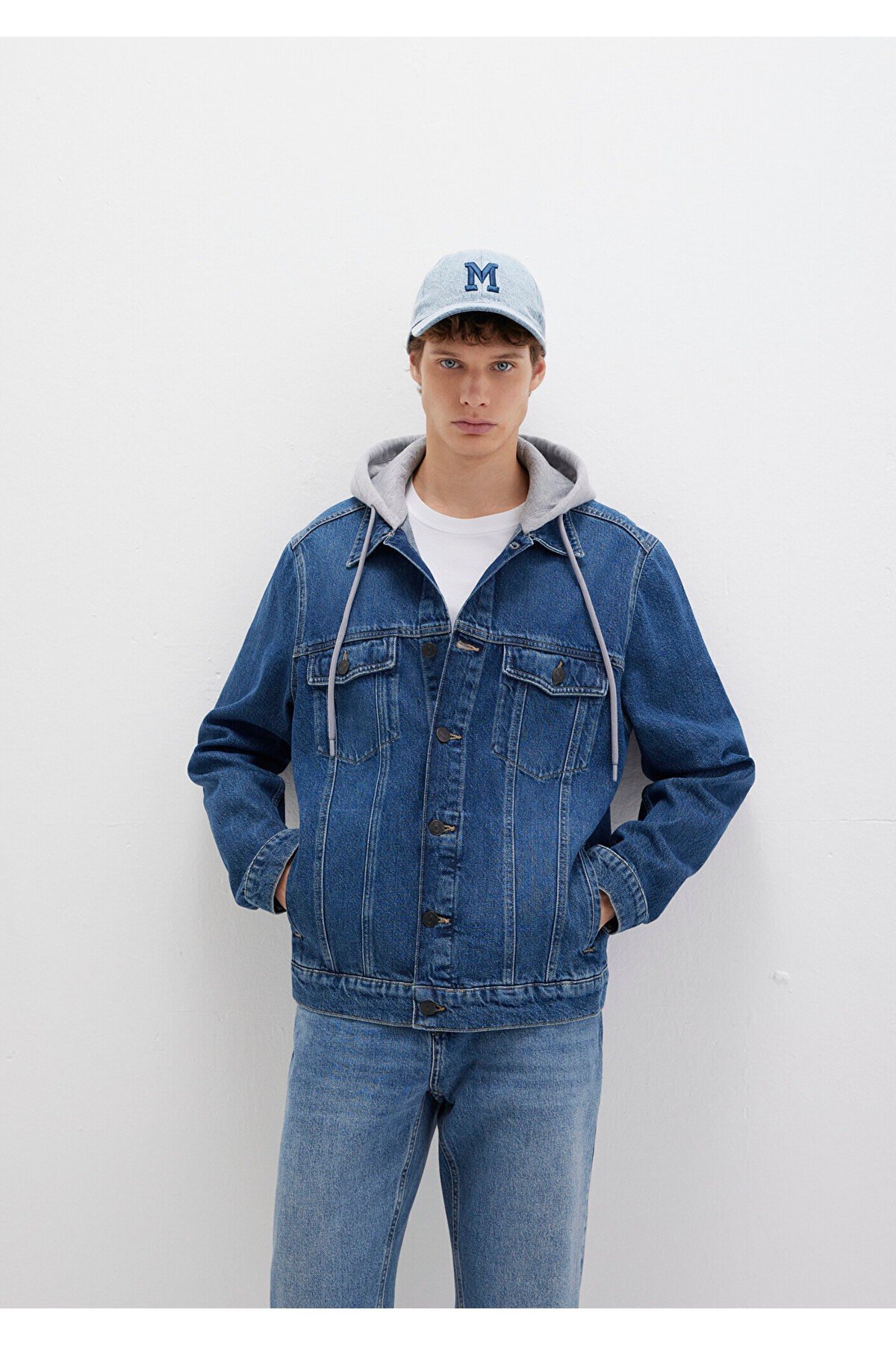 Brandon 90lar Vintage Koyu Jean Ceket 0112808-90839