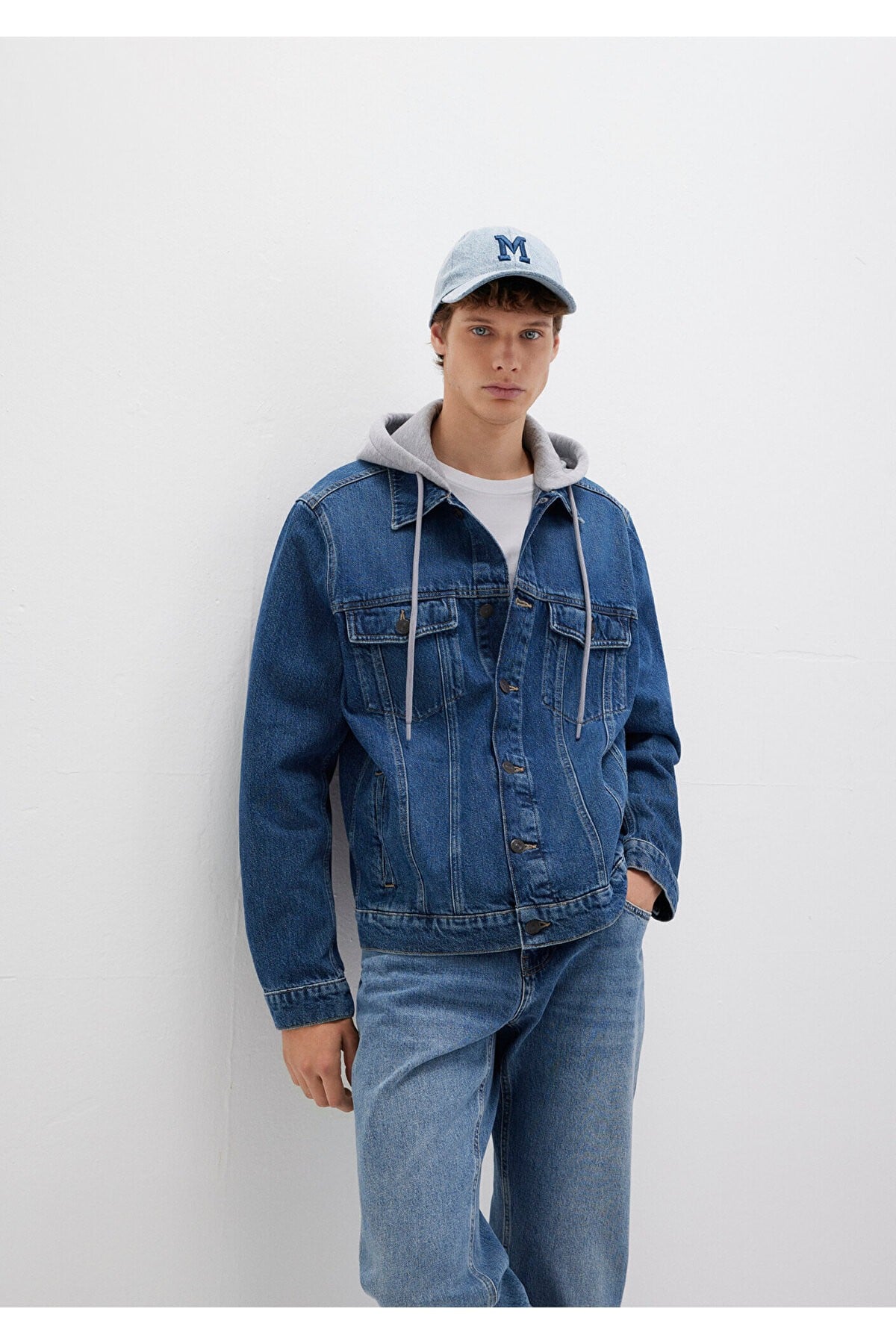 Brandon 90lar Vintage Koyu Jean Ceket 0112808-90839