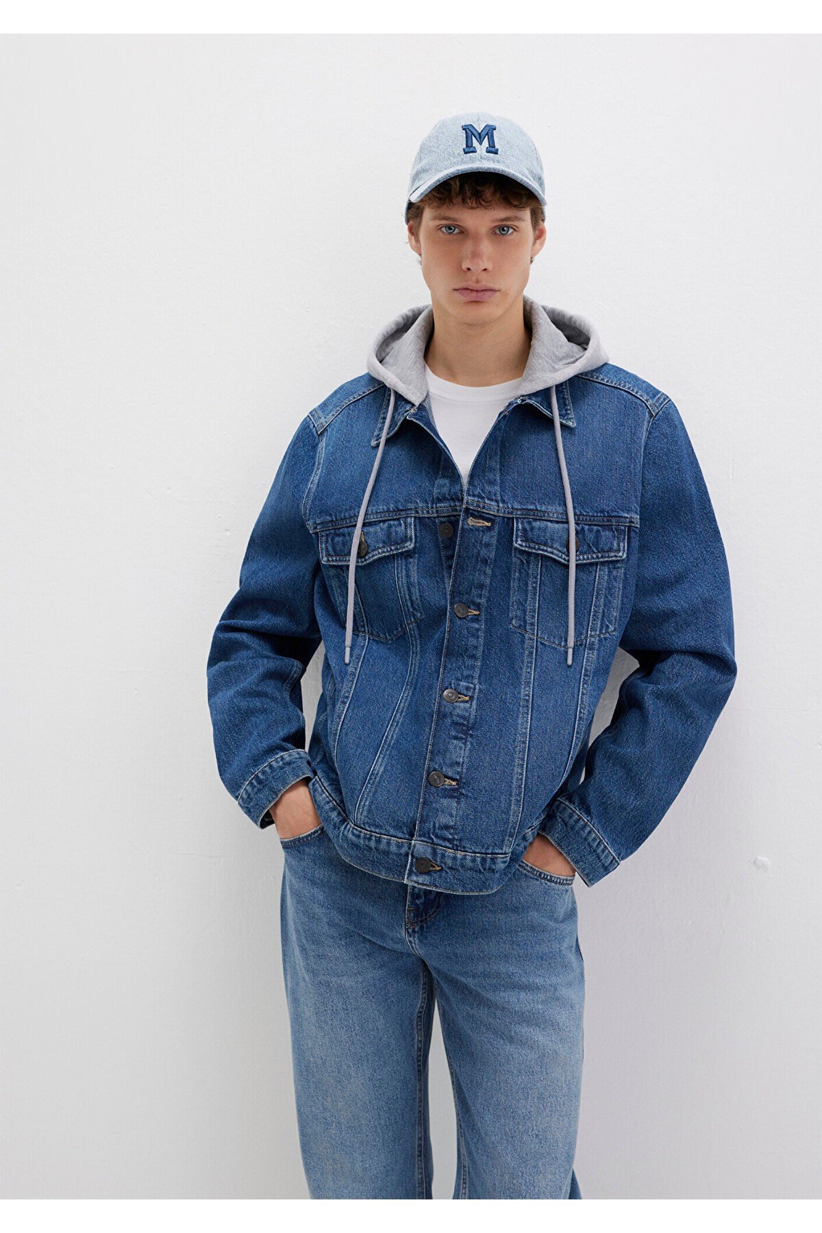 Brandon 90lar Vintage Koyu Jean Ceket 0112808-90839