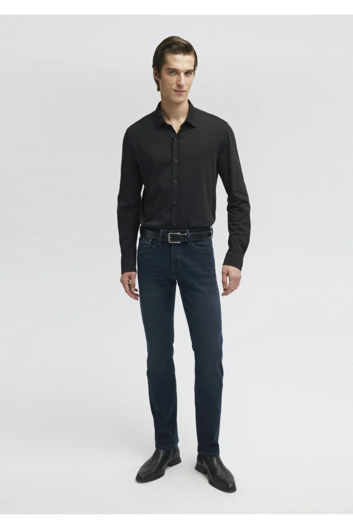 Erkek Lacivert M0037829624 Martin Straight Leg