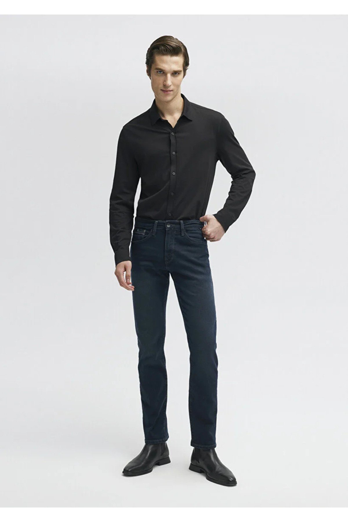 Erkek Lacivert M0037829624 Martin Straight Leg