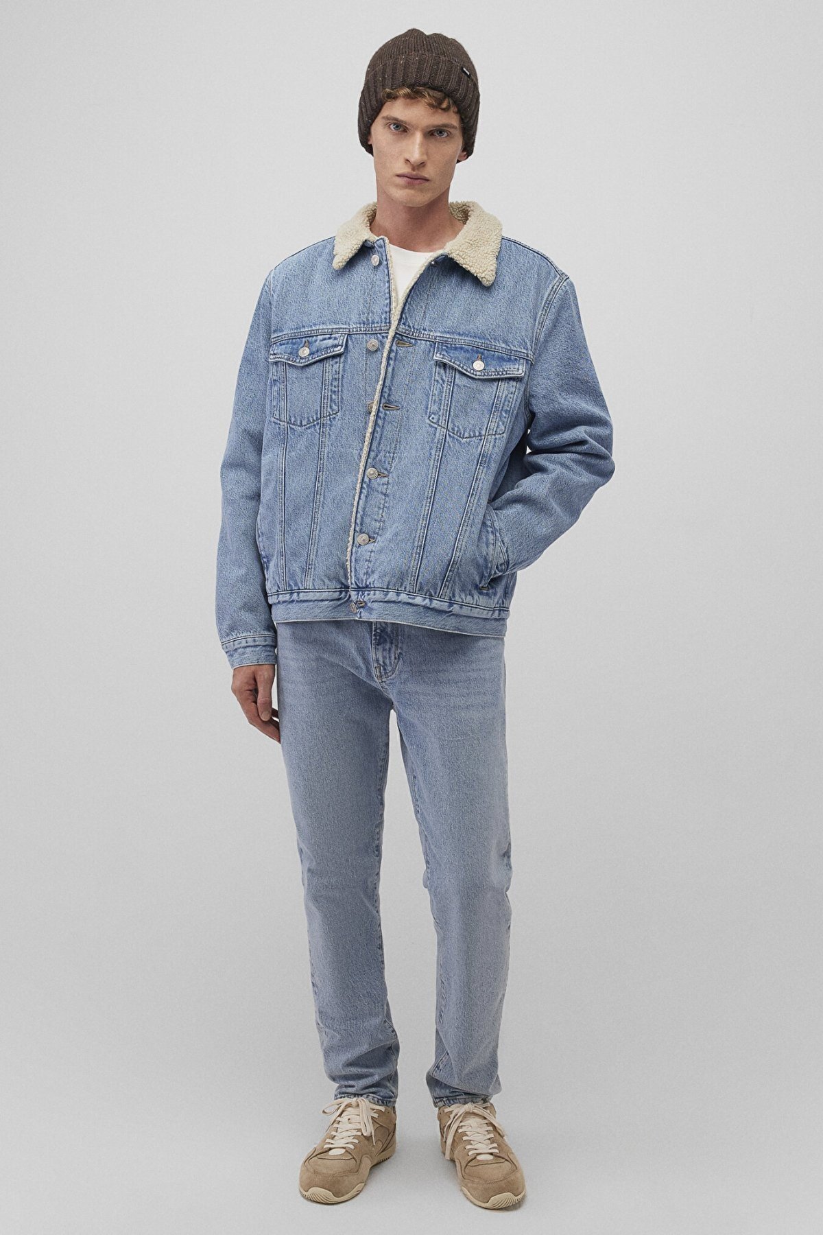 ZANDER Sky Blue Sherpa Denim
