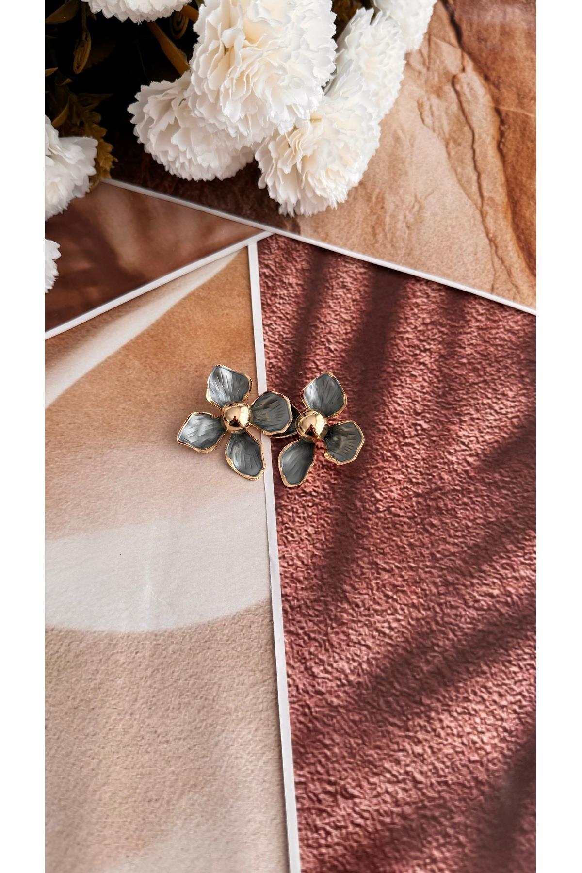 Çiçek pinterest küpe