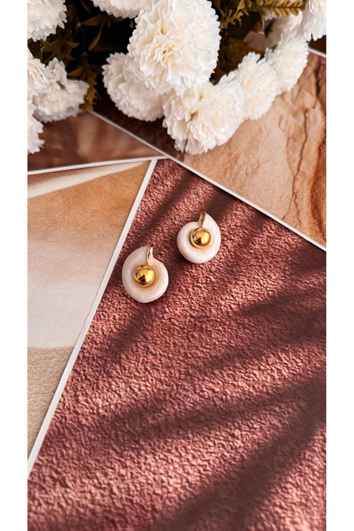 İstiridye pinterest küpe