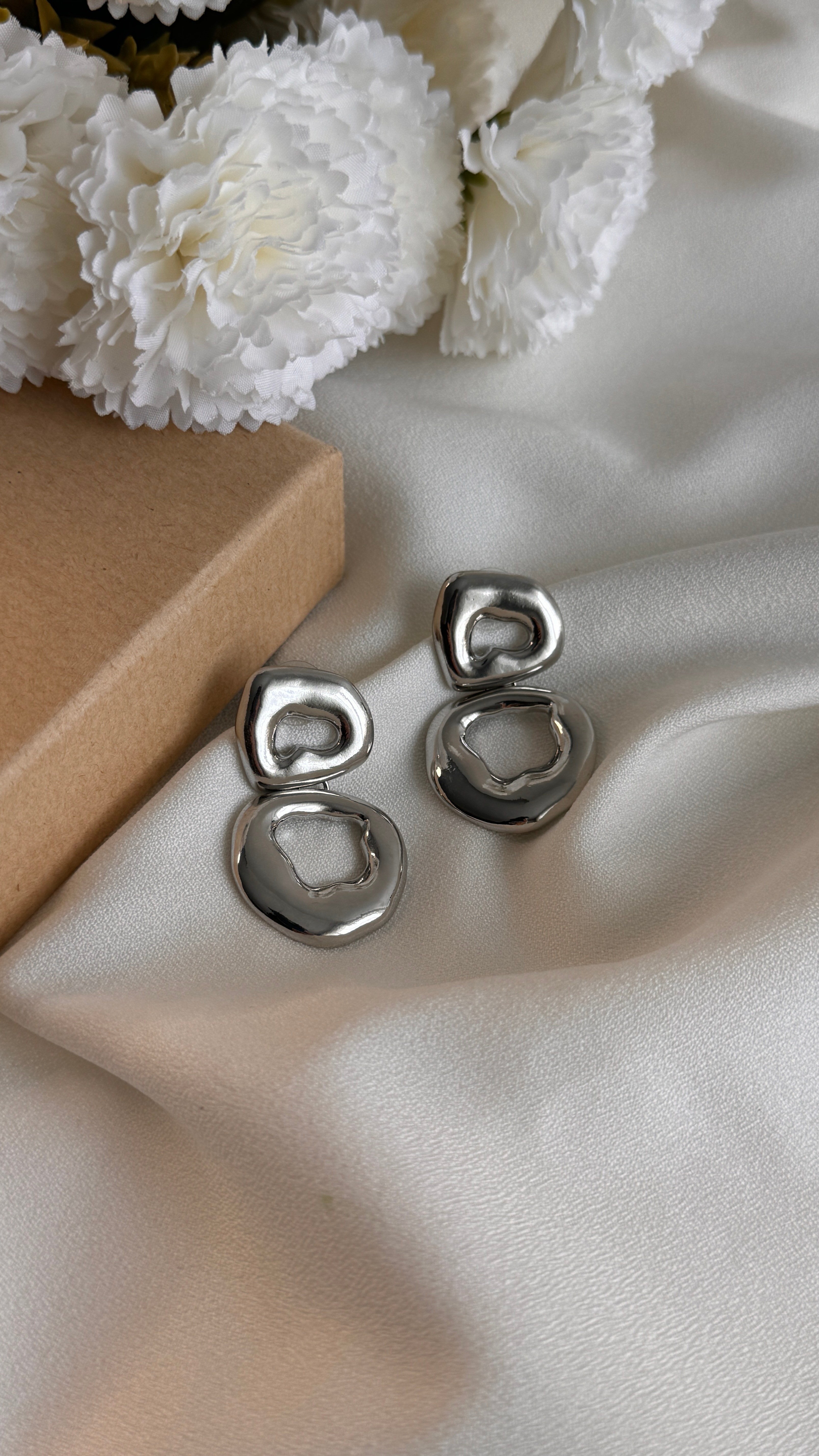 silver detay küpe
