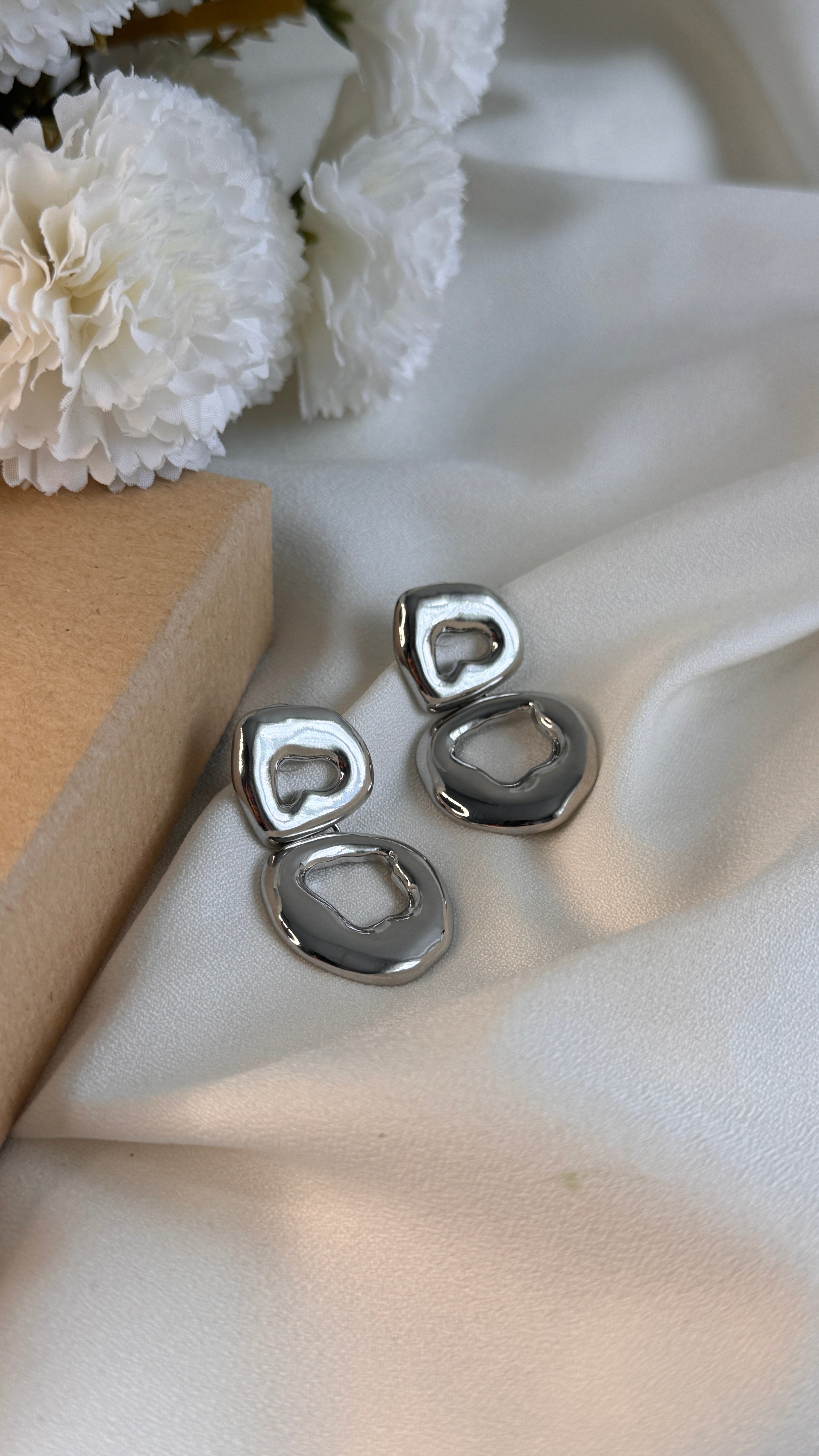 silver detay küpe