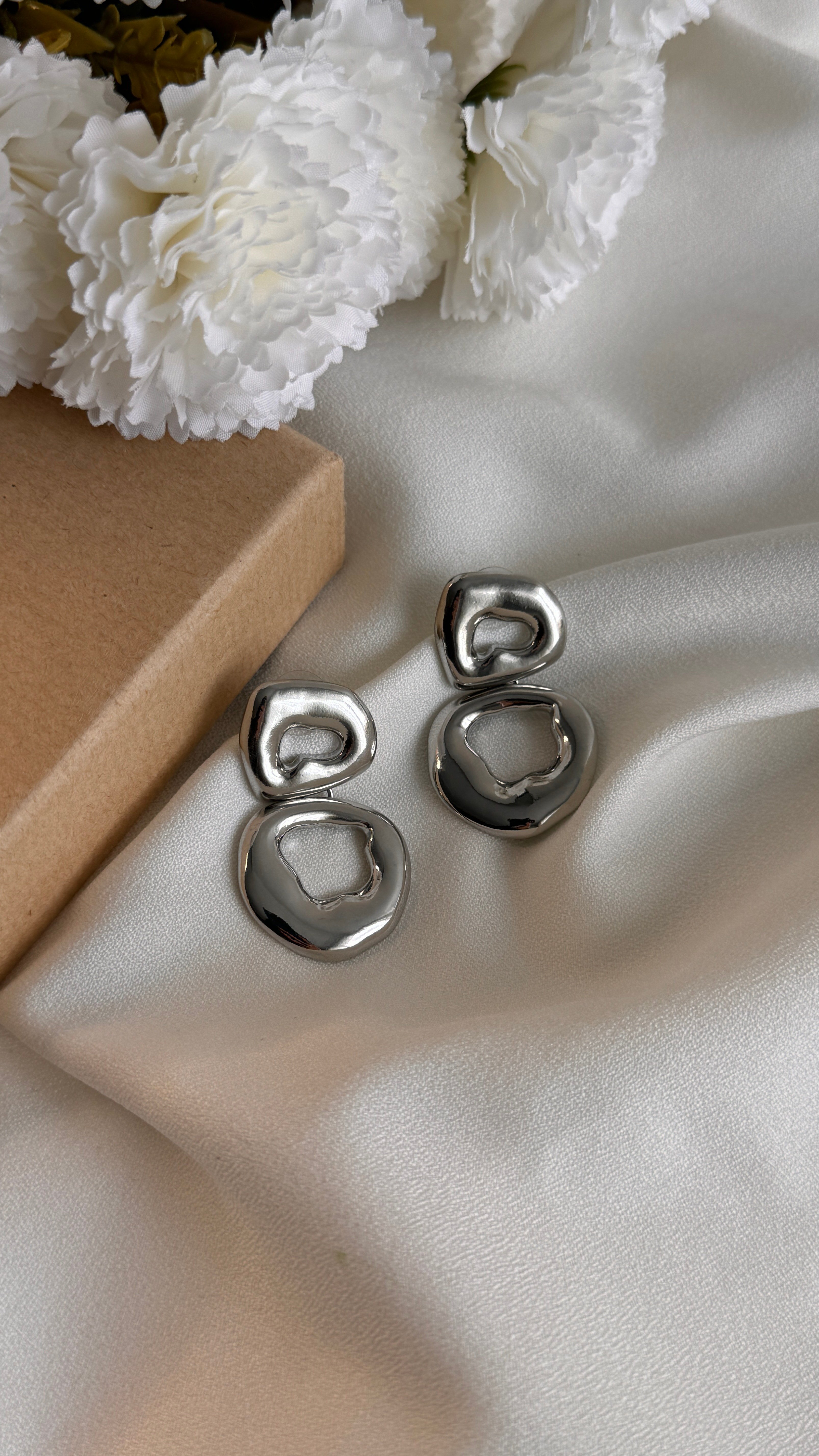 silver detay küpe