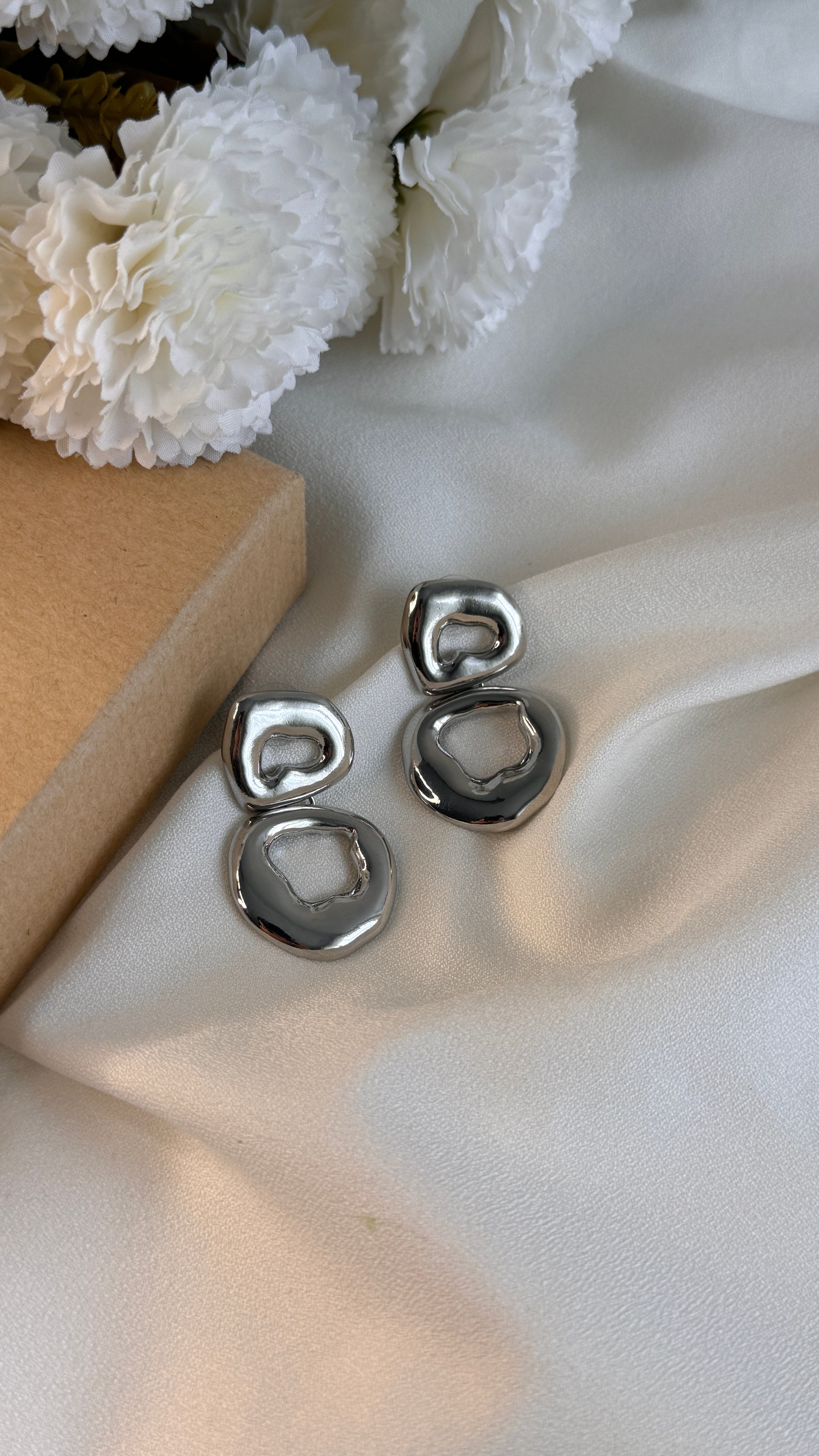 silver detay küpe