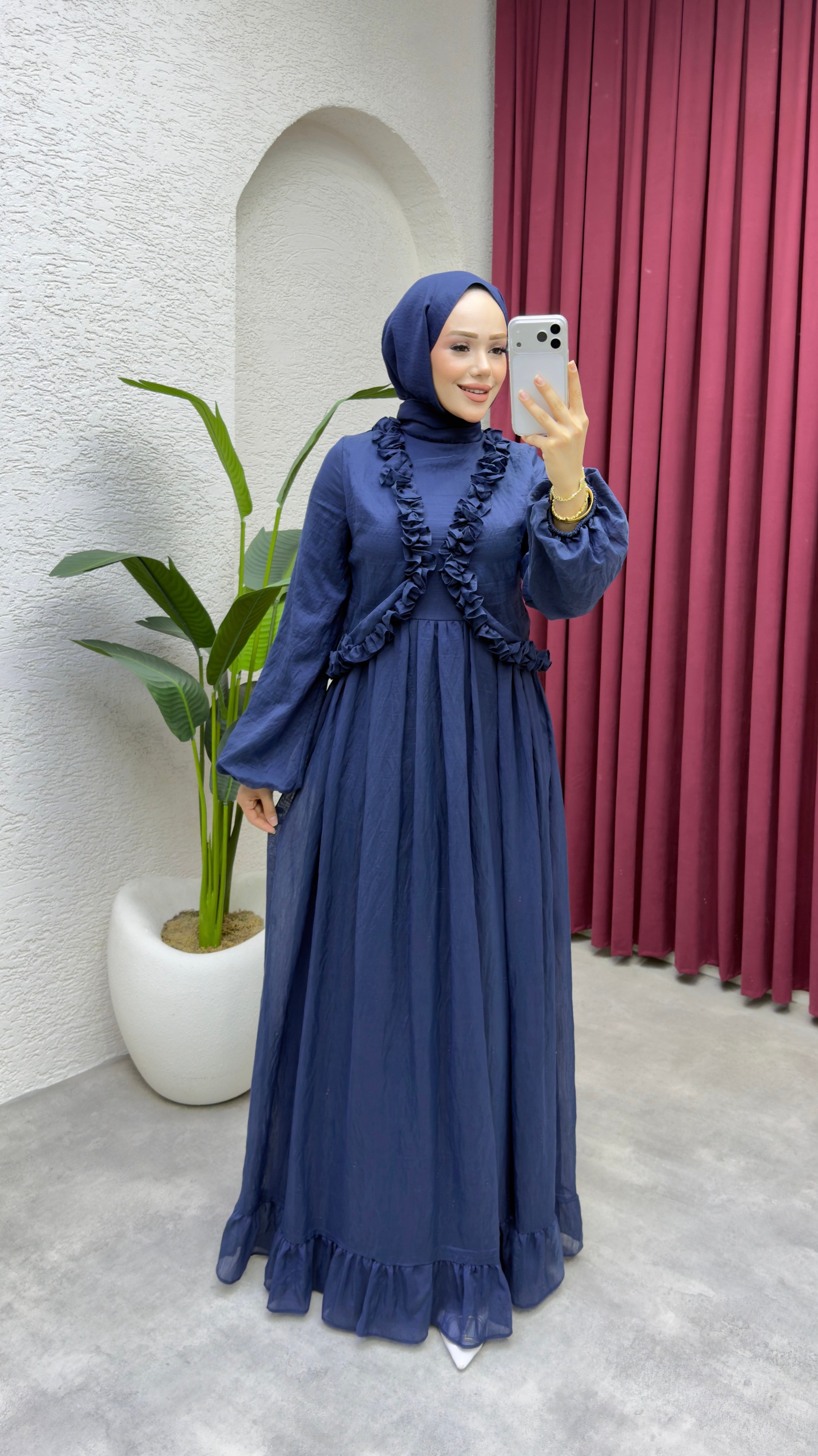 Cemre Elbise 1024 Lacivert