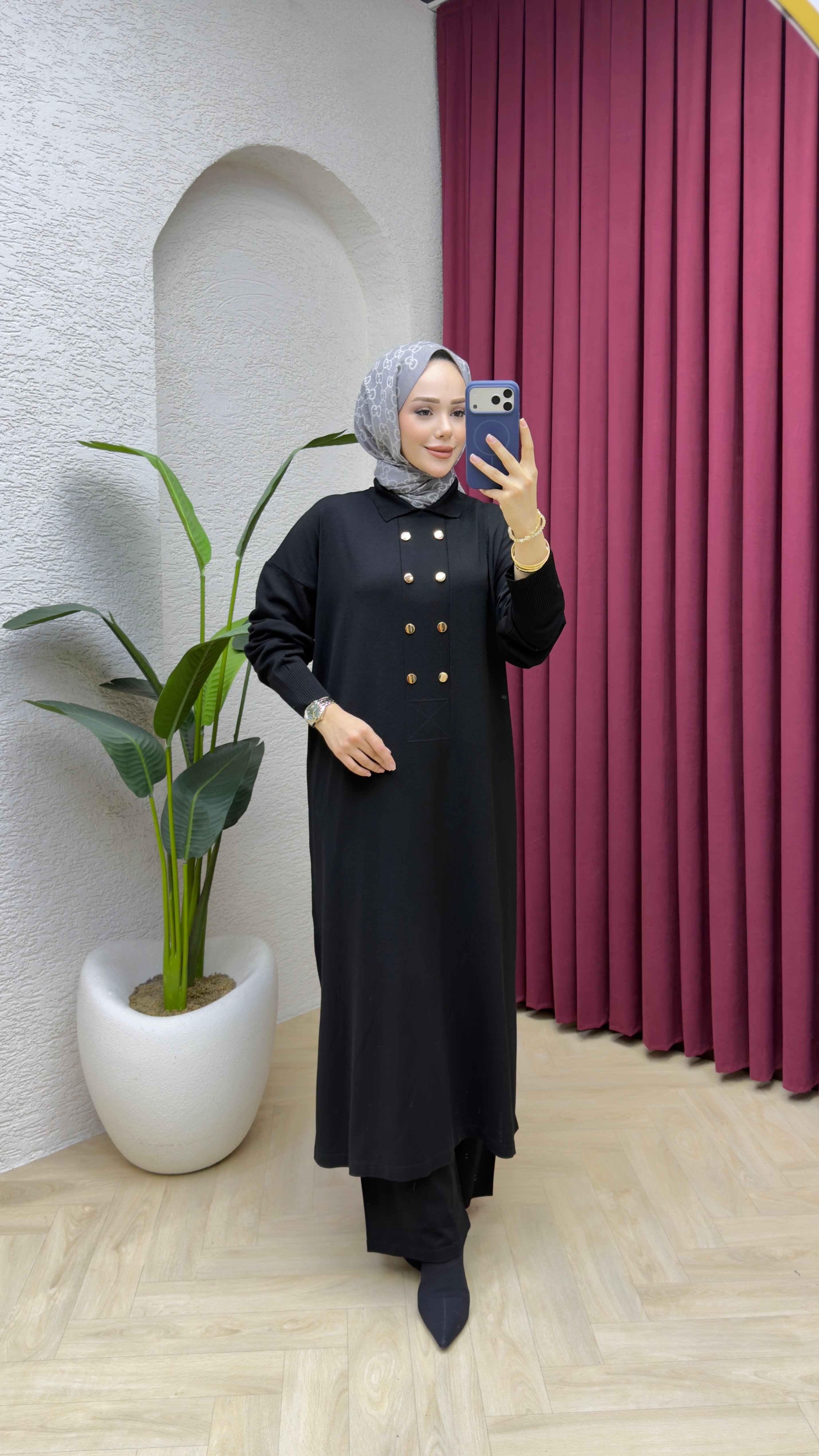 Dilara Merserize Takım 7041 Siyah