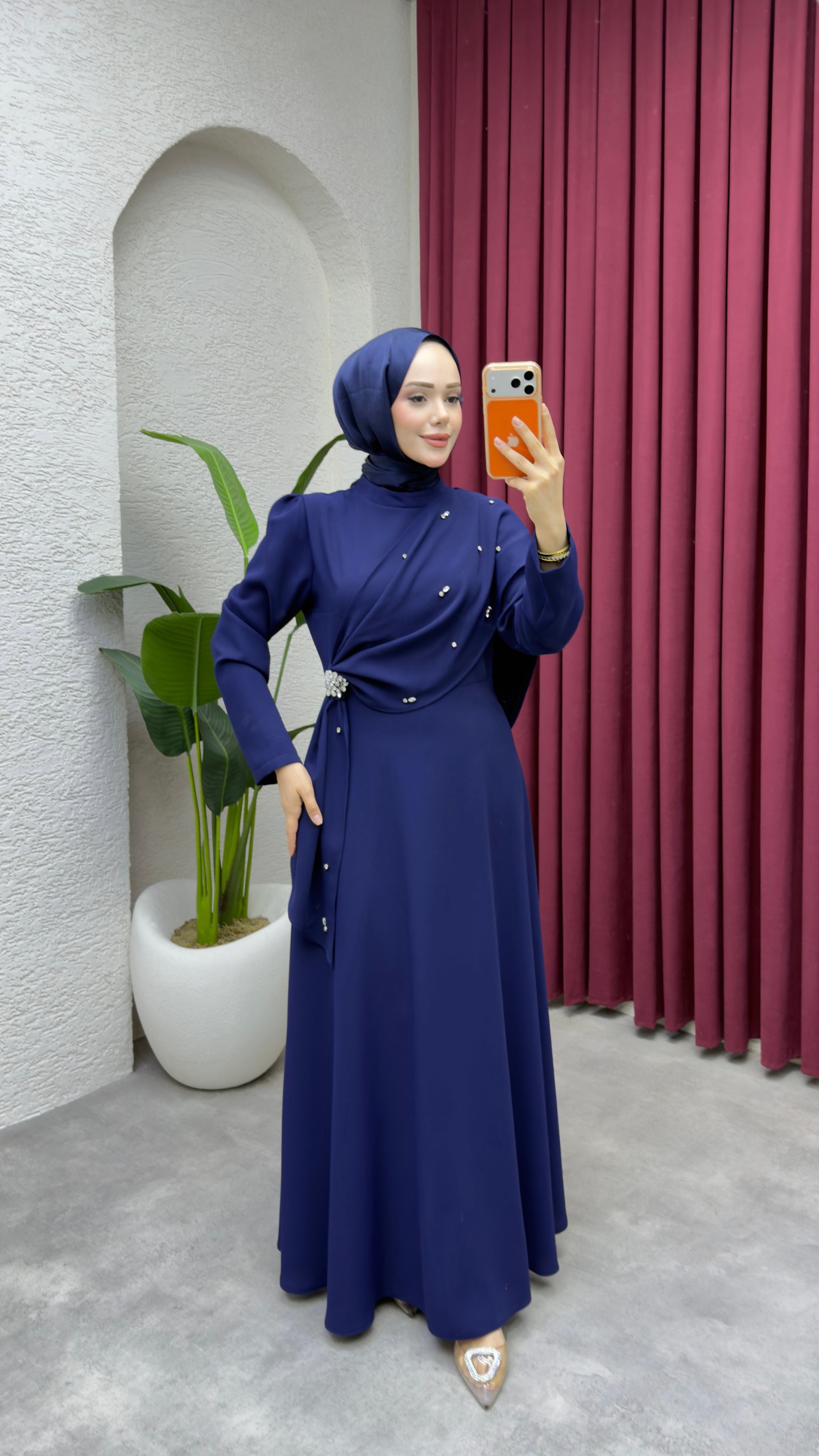 Feyza Elbise 6428 Lacivert