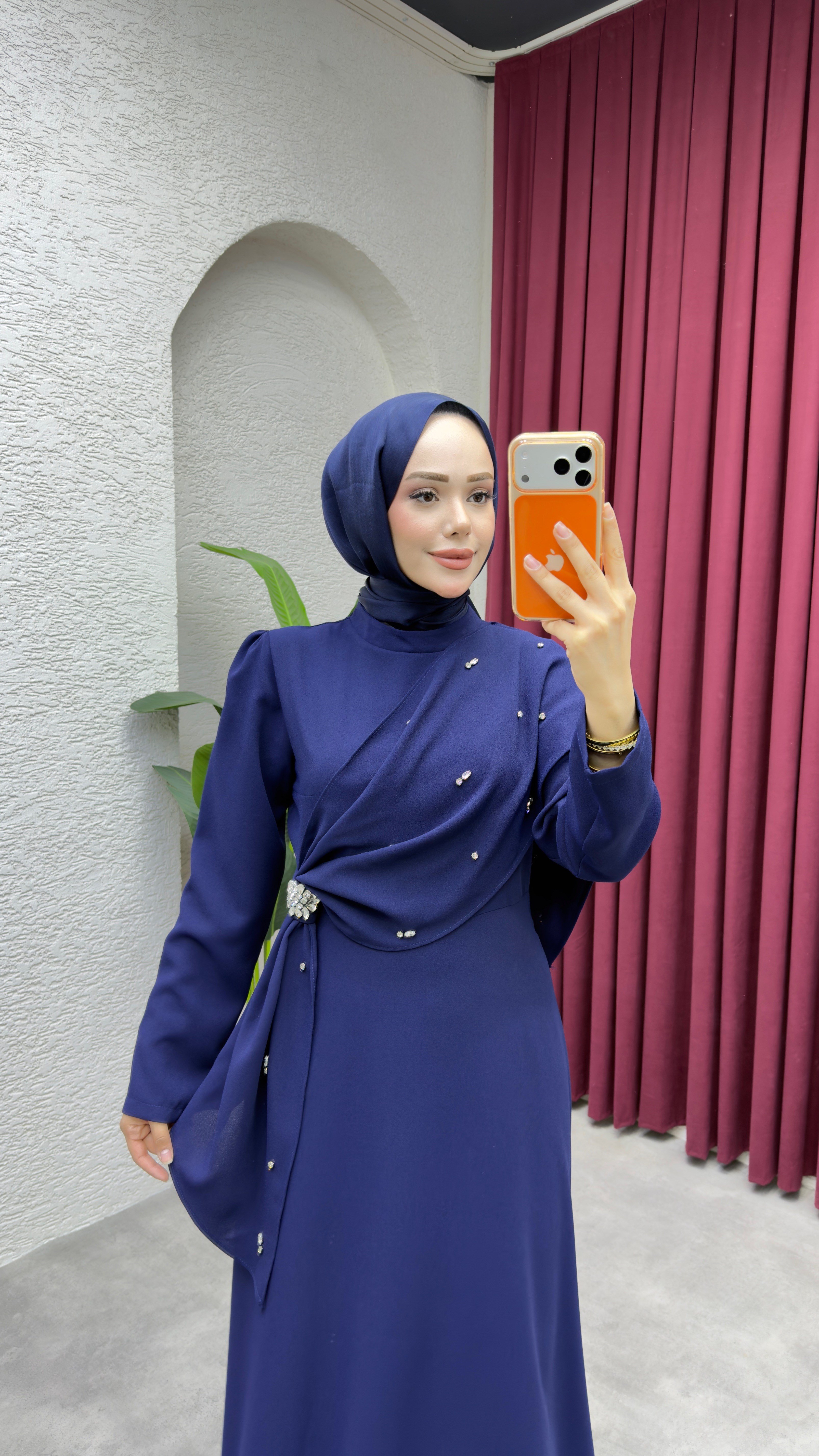 Feyza Elbise 6428 Lacivert