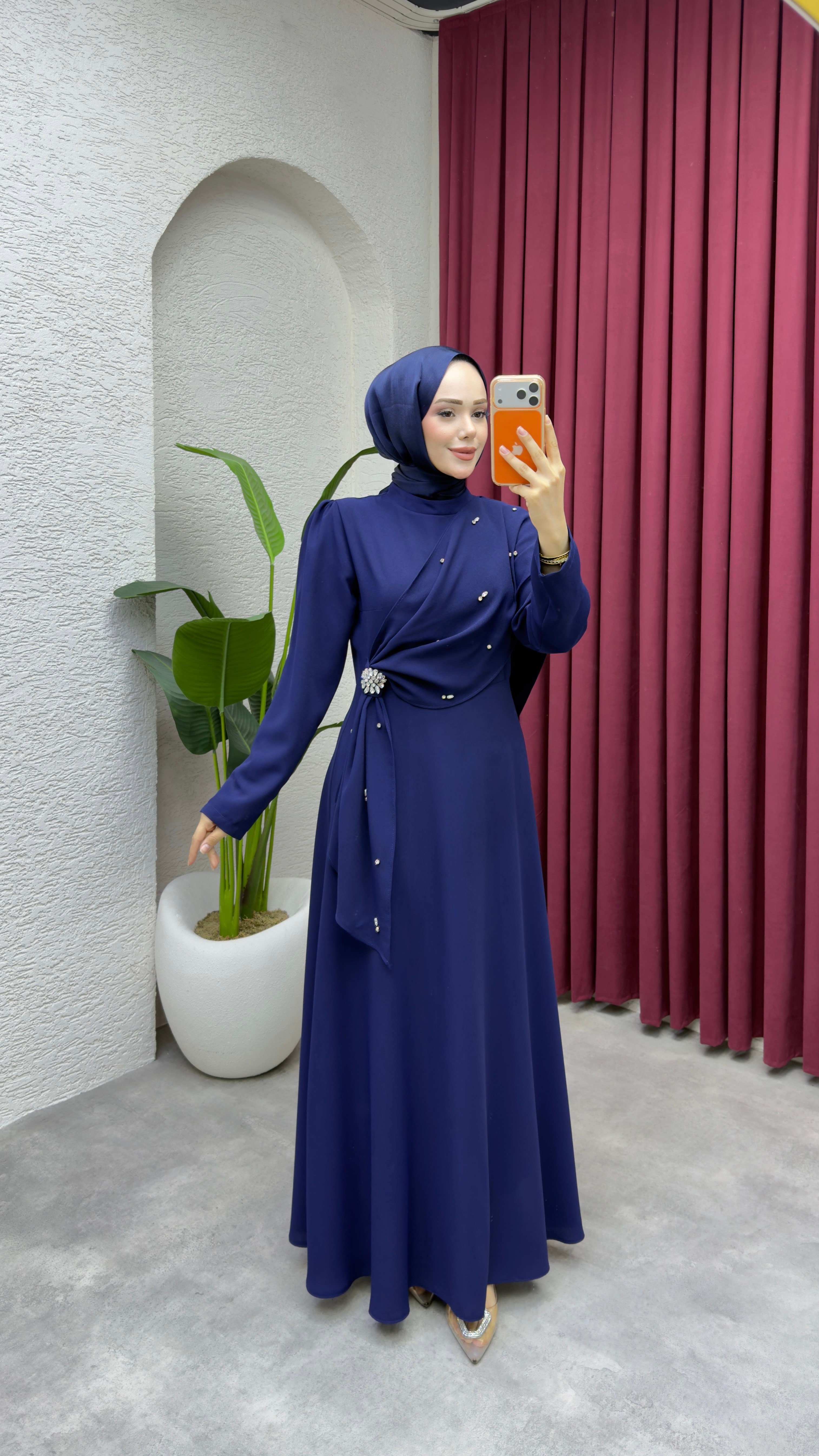 Feyza Elbise 6428 Lacivert