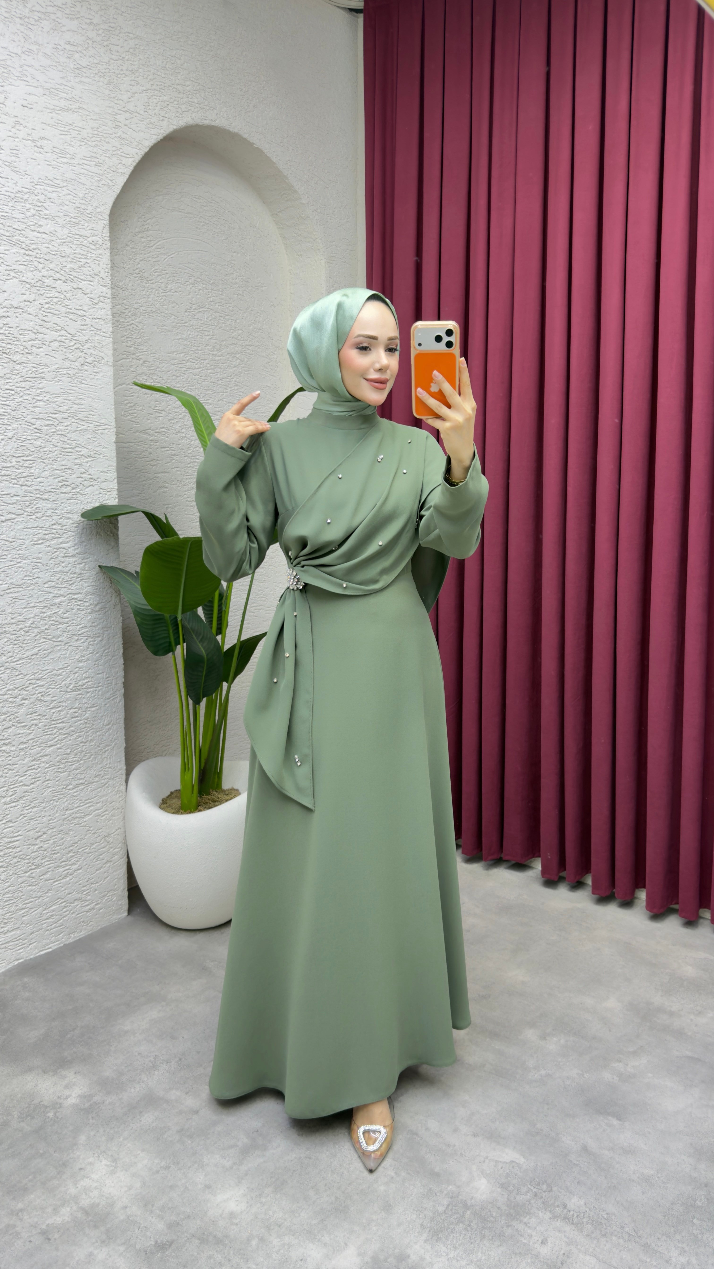 Feyza Elbise 6428 Mint