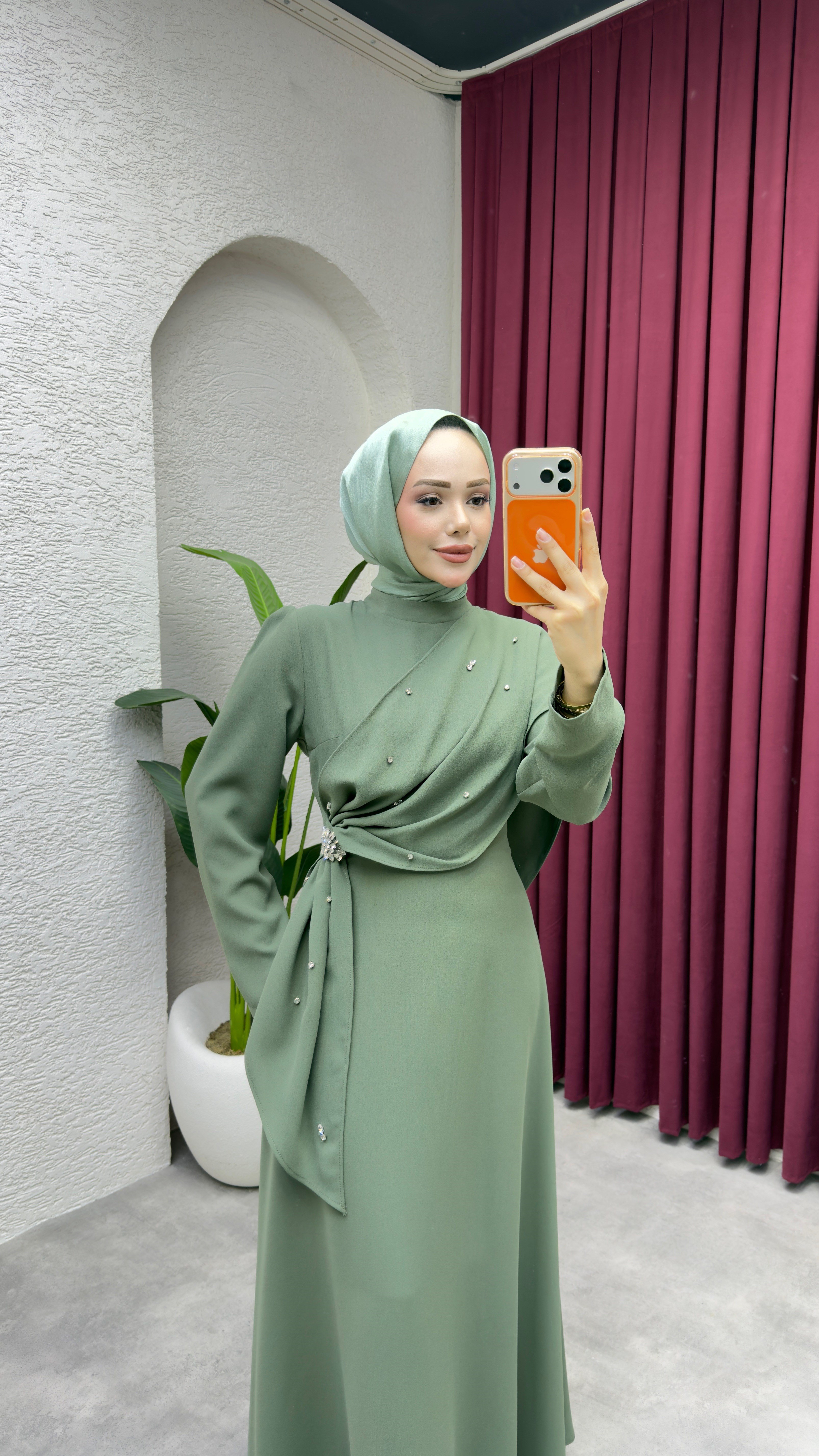 Feyza Elbise 6428 Mint