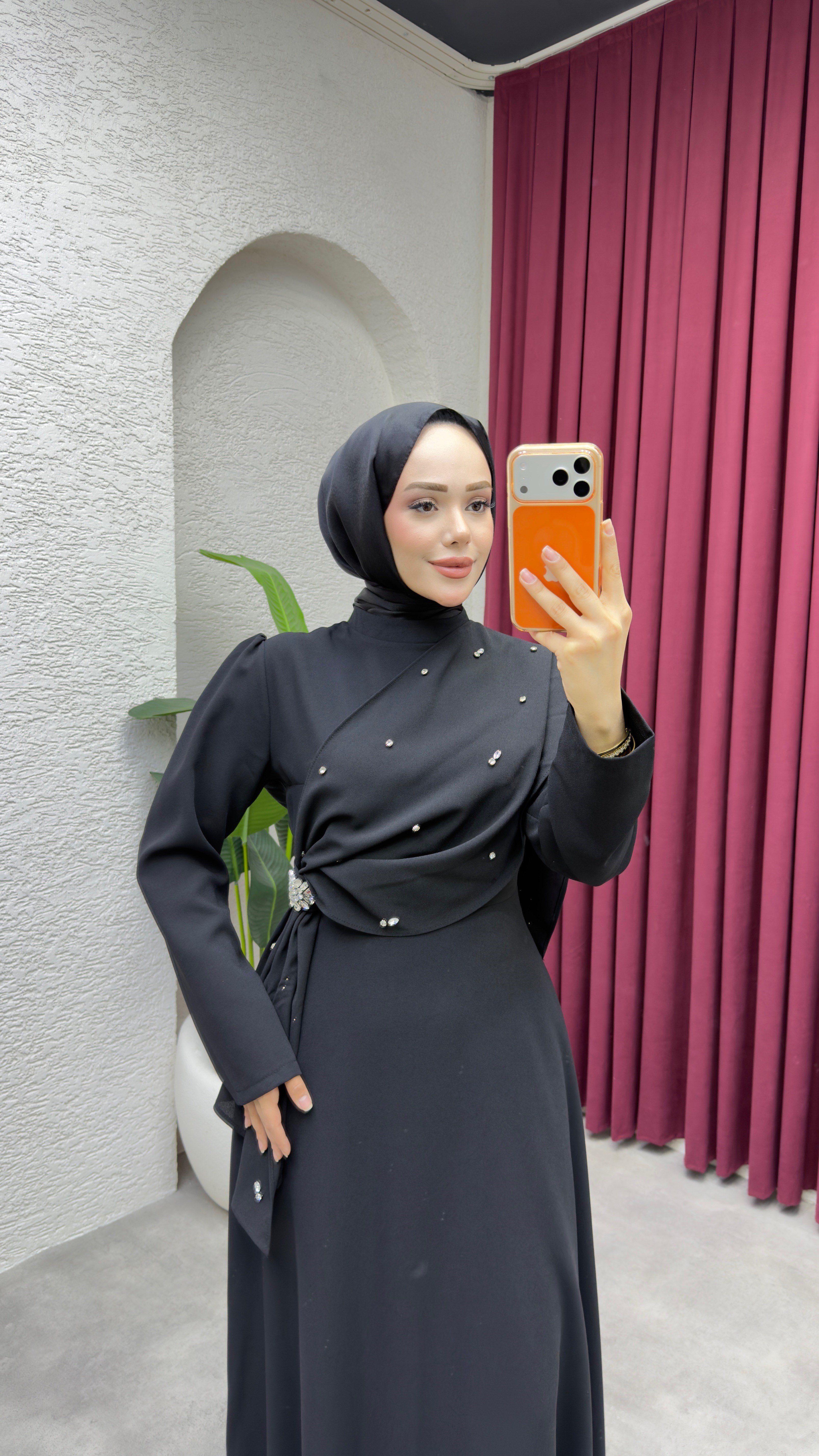 Feyza Elbise 6428 Siyah