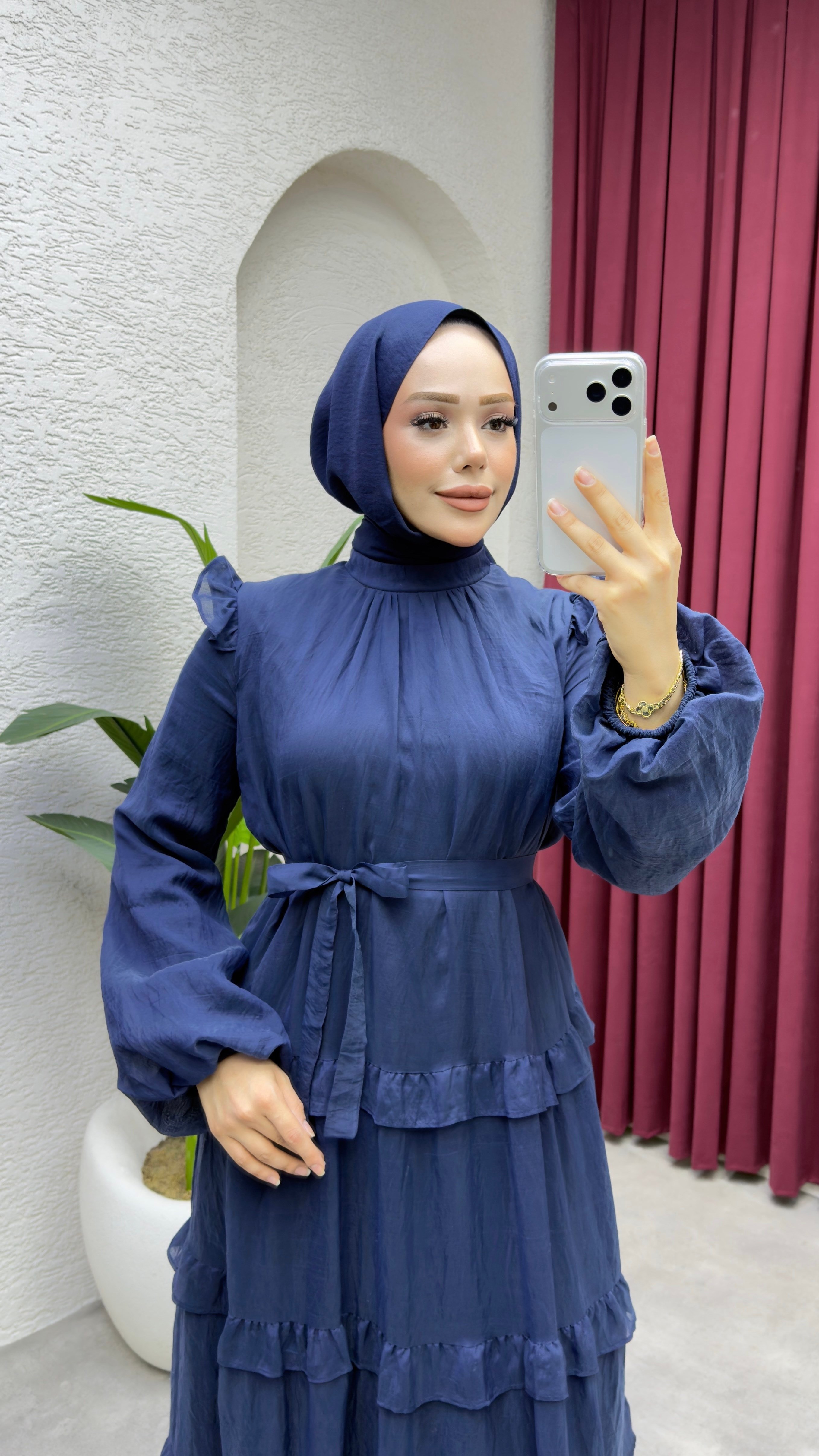 Firuze Salaş Elbise 1023 Lacivert